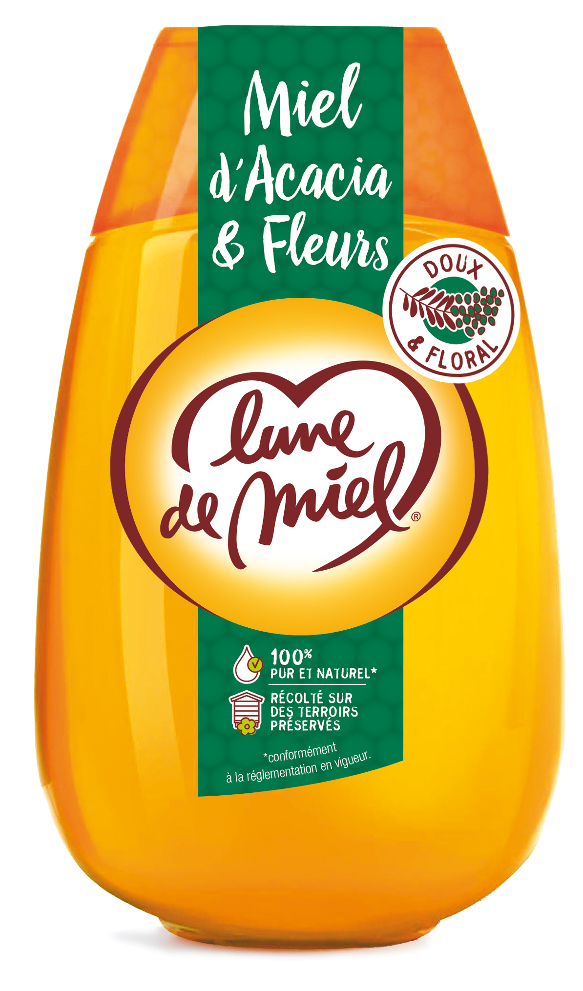 Miód Akacjowo - Wielokwiatowy 500 G Lune De Miel
