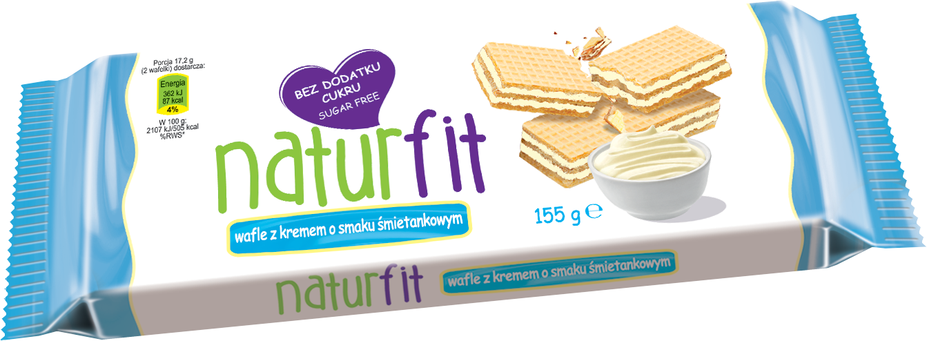 Wafle Śmietankowe Naturfit 155 G