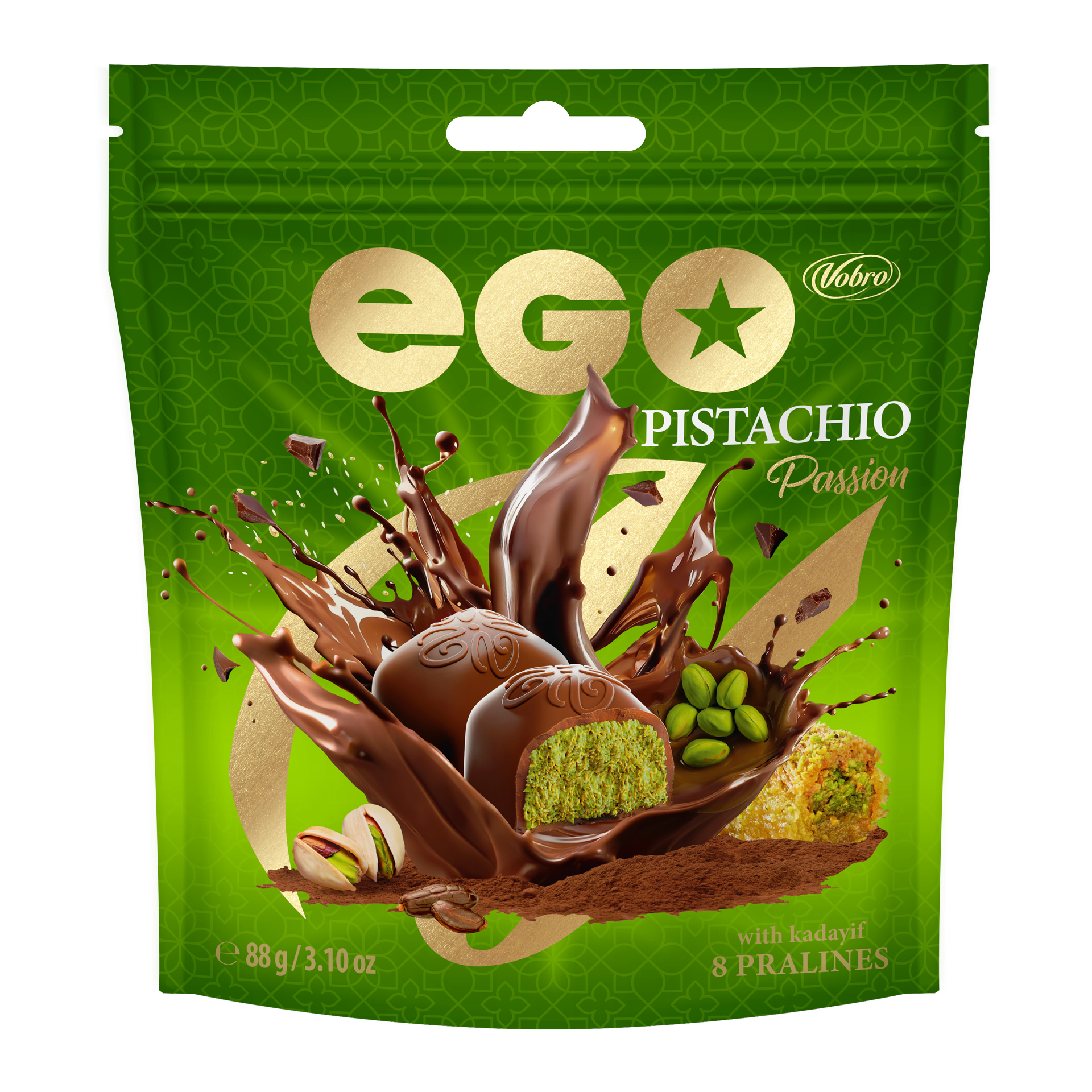 Vobro Praliny Ego Pistachio Passion 88G