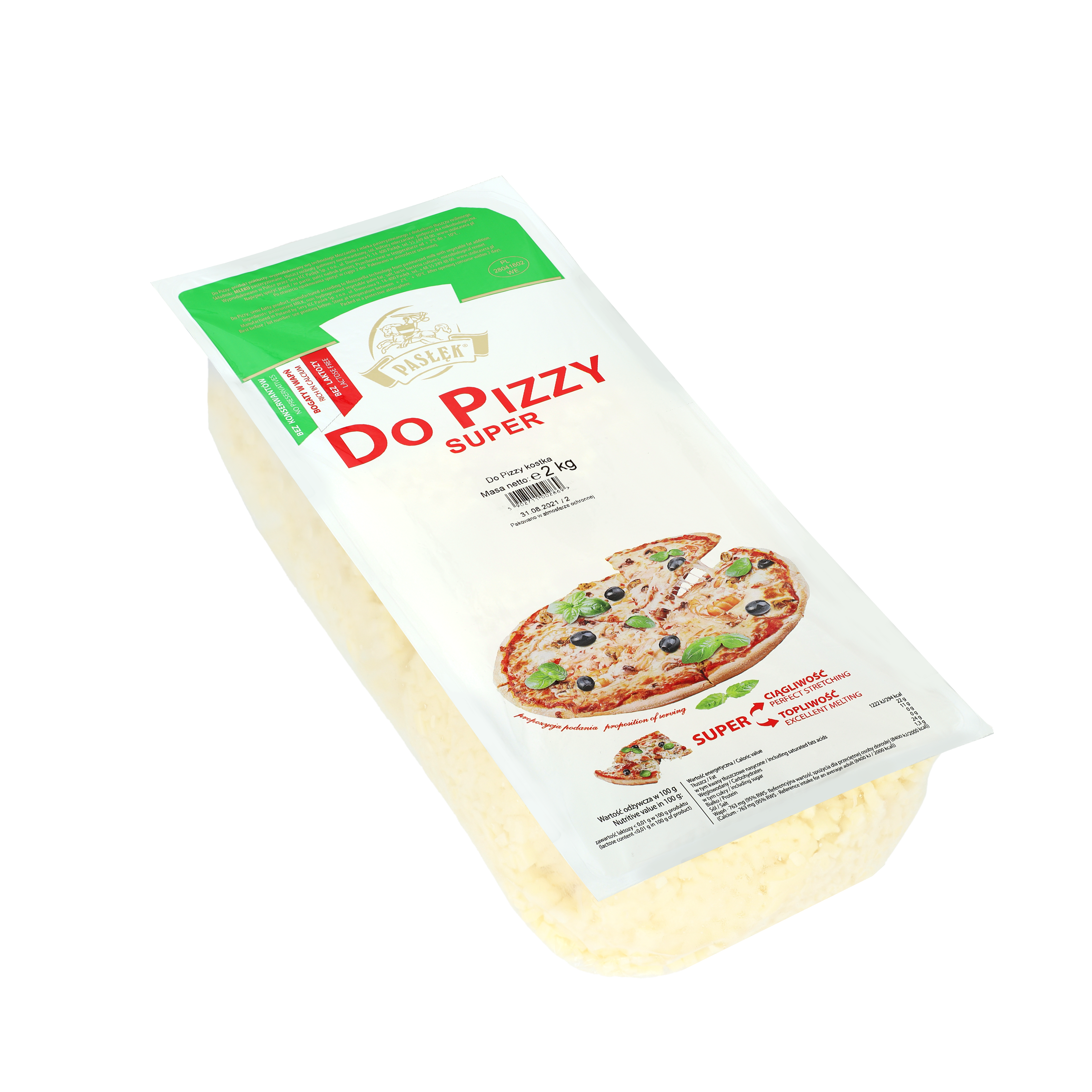 Pasłęk Do Pizzy Kostka 2Kg