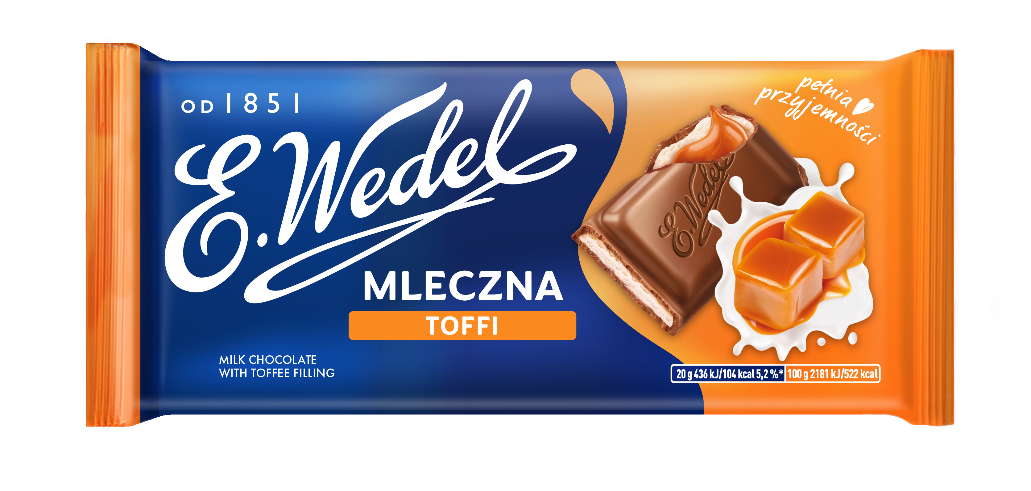 E. Wedel Czekolada Mleczna Toffi 100G