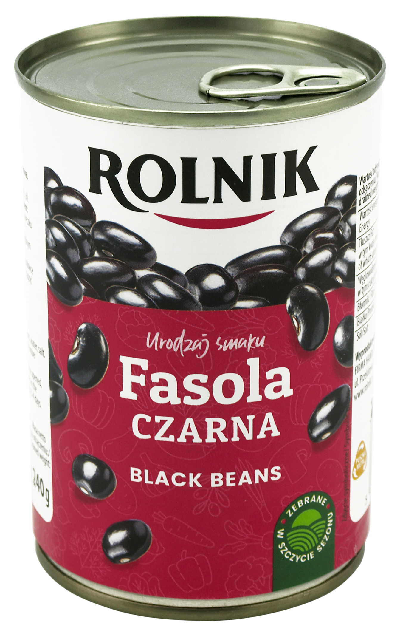 Fasola Czarna Konserwowa Rolnik 425 Ml