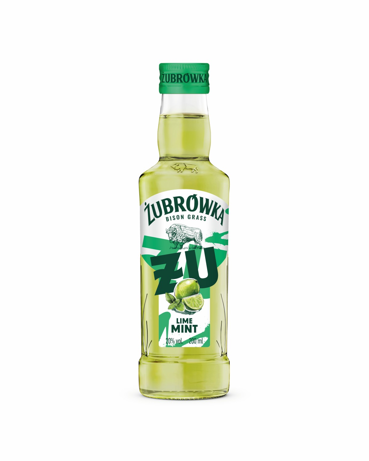 Likier Żubrówka Żu Limonka Mięta 200 Ml 20%