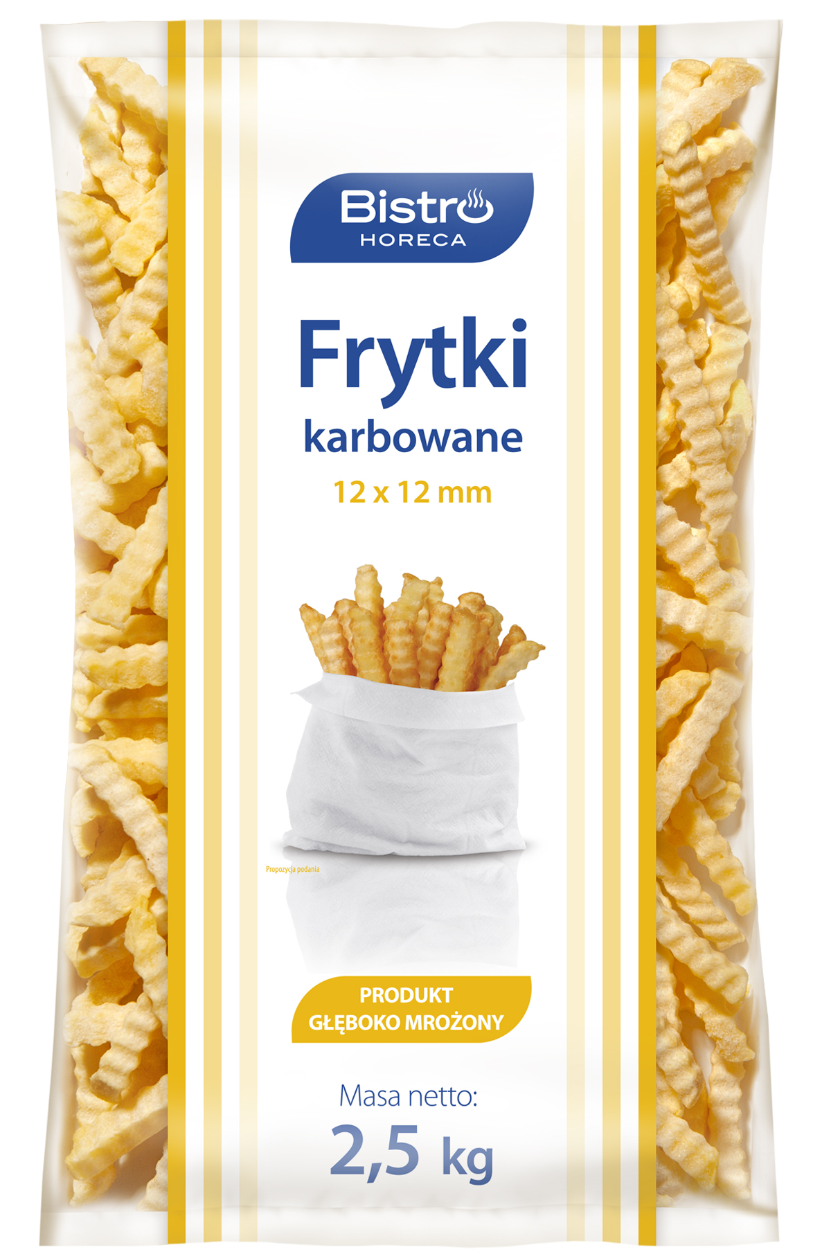 Bistro Horeca Frytki Karbowane 12X12Mm 2,5Kg
