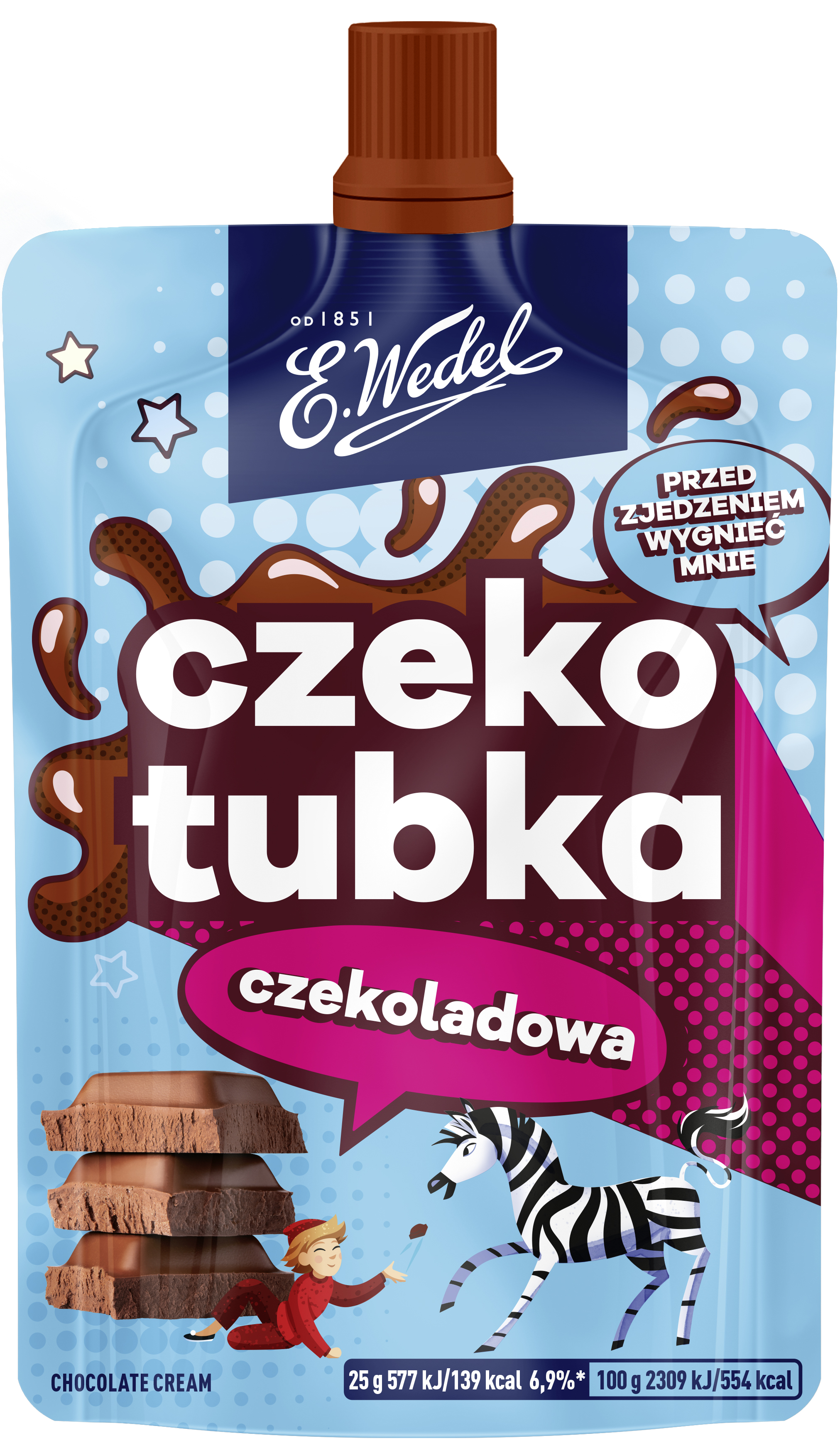 E.Wedel Czekotubka Czekoladowa 50G