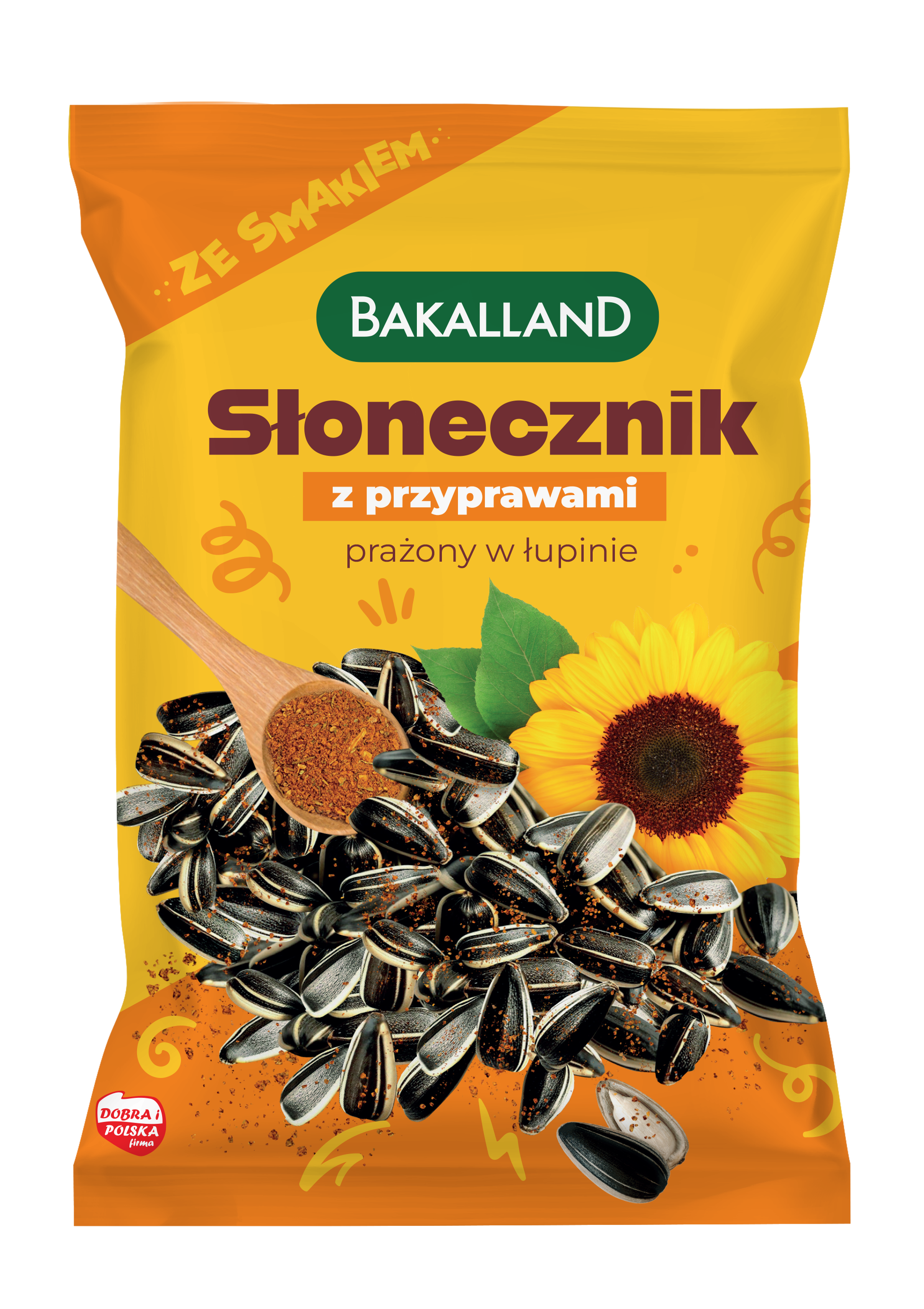 Słonecznik Z Przyprawami Prażony W Łupinie Bakalland 130 G