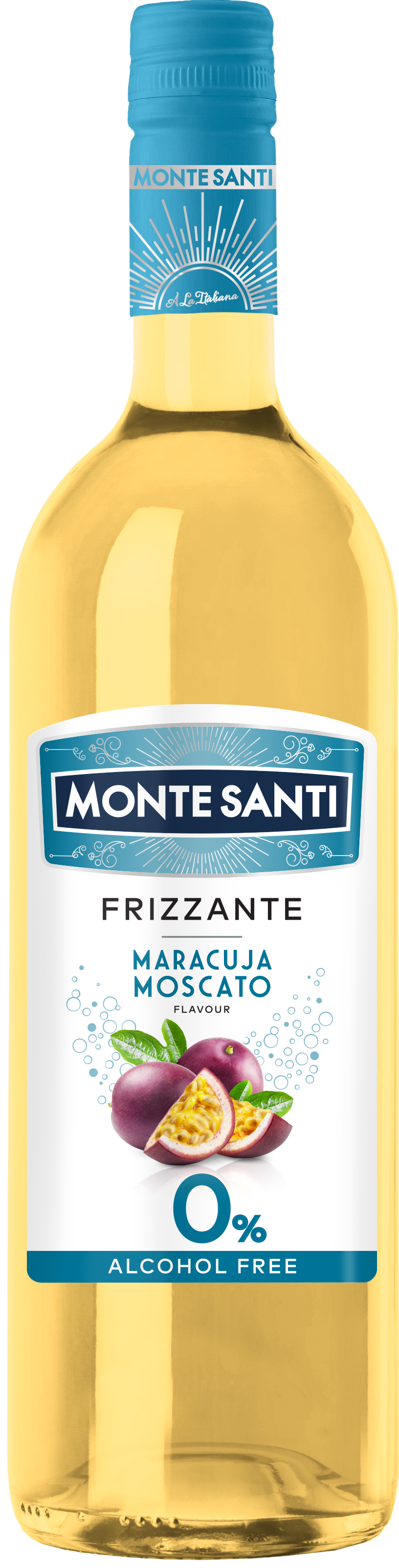 Monte Santi Frizzante Maracuja Moscato 0% 0,75L