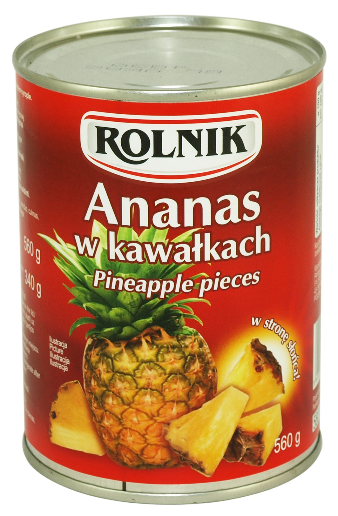Ananas W Kawałkach 580 Ml Rolnik