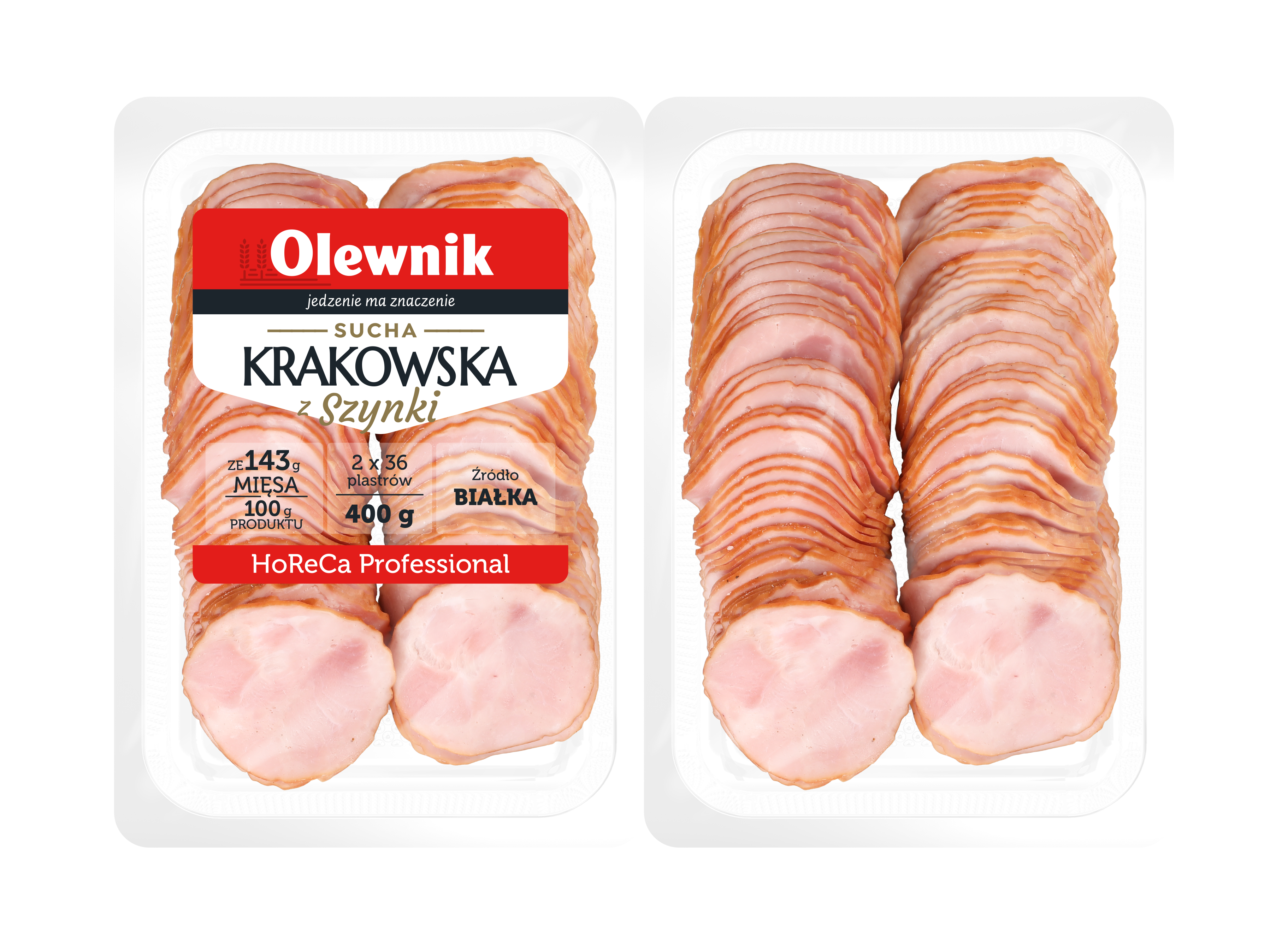 Sucha Krakowska Z Szynki Plastry 400 G Olewnik