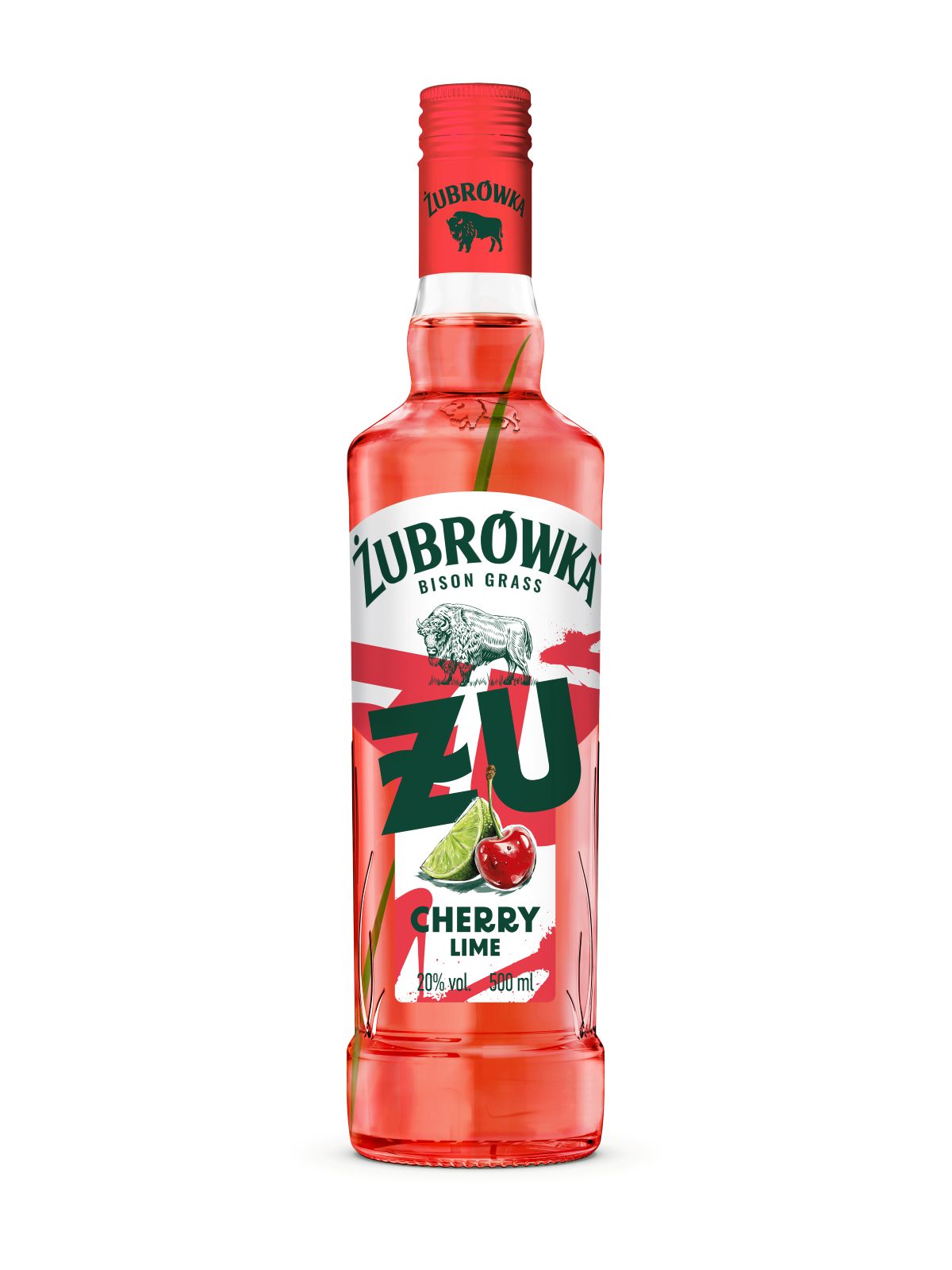 Likier Żubrówka Żu Wiśnia Limonka 20% 500 Ml
