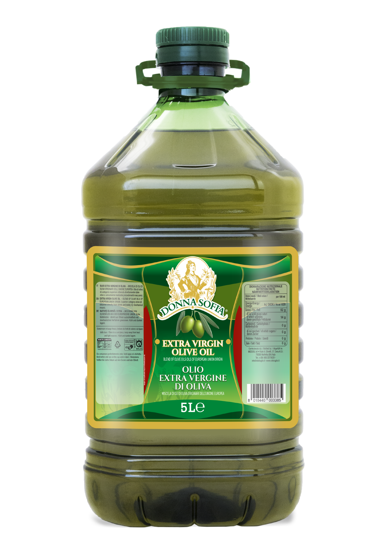 Oliwa Z Oliwek Extra Virgin 5L Pet Donna Sofia