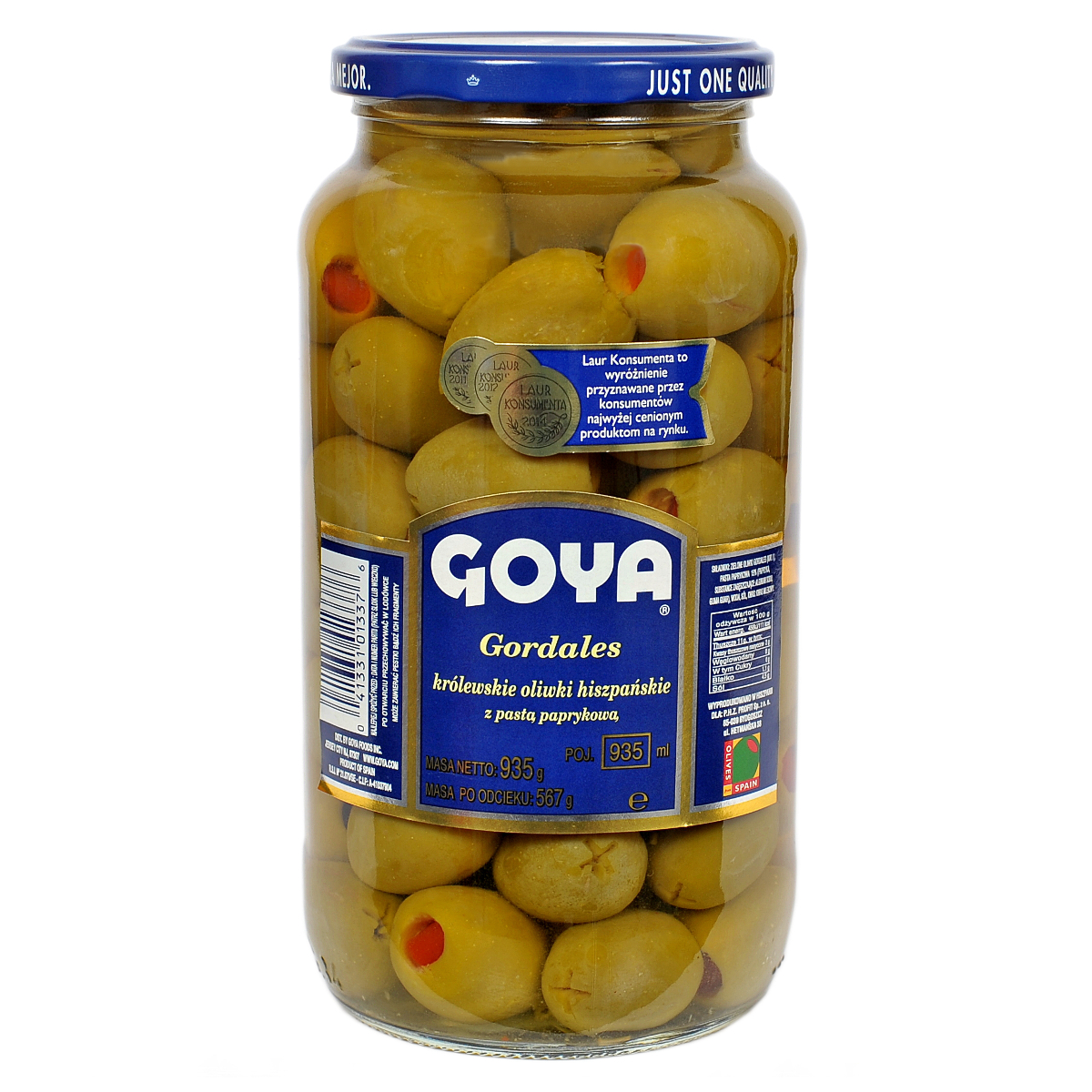 Goya Gordales Królewskie Oliwki Hiszpańskie Z Pastą Paprykową 935Ml