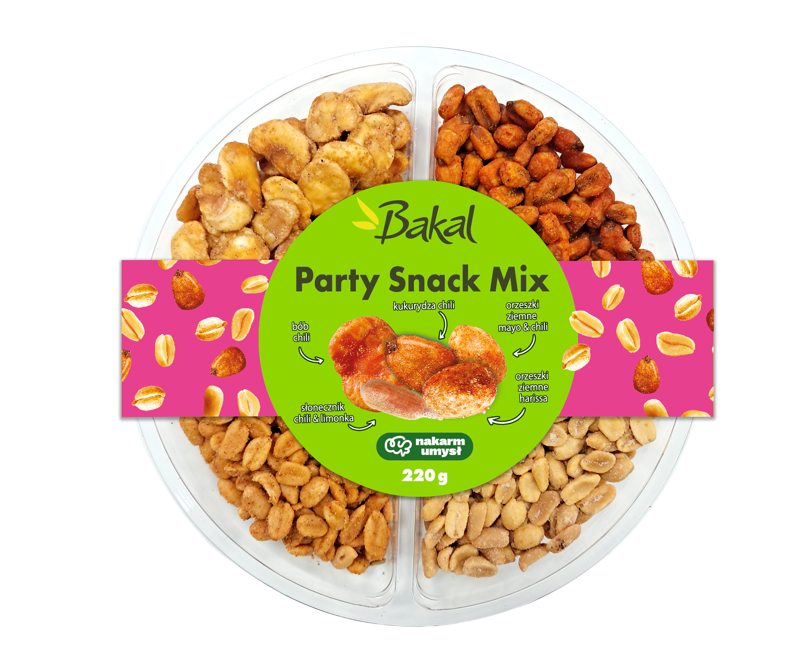 Bakal Tacka Party Snack Mix Ze Słonecznikiem 220G