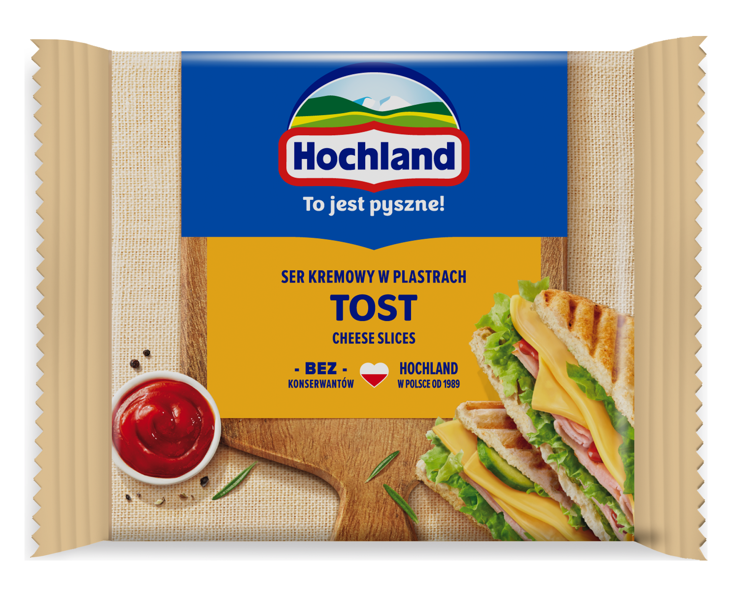 Hochland Tost. Ser Kremowy Topiony W Plastrach 130G