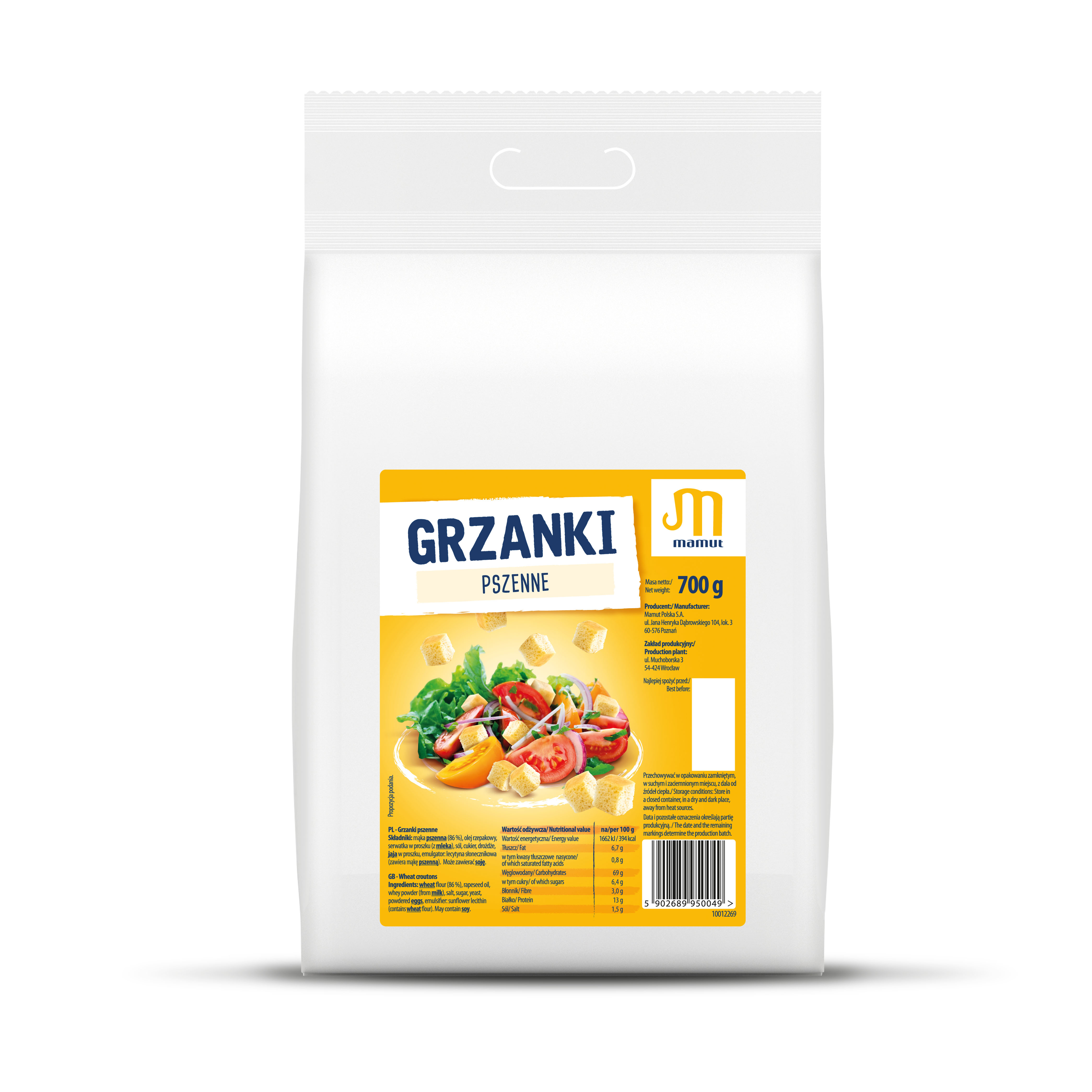 Grzanki Pszenne 700 G Mamut
