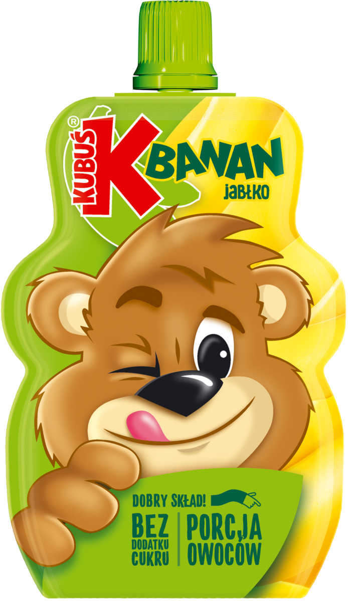Kubuś Mus 100% Banan Jabłko 100 G