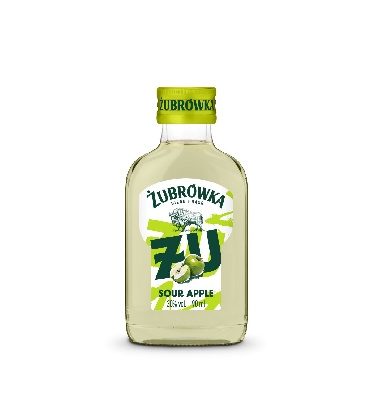 Likier Żubrówka Fresh Kwaśne Jabłko 0,09L 20%
