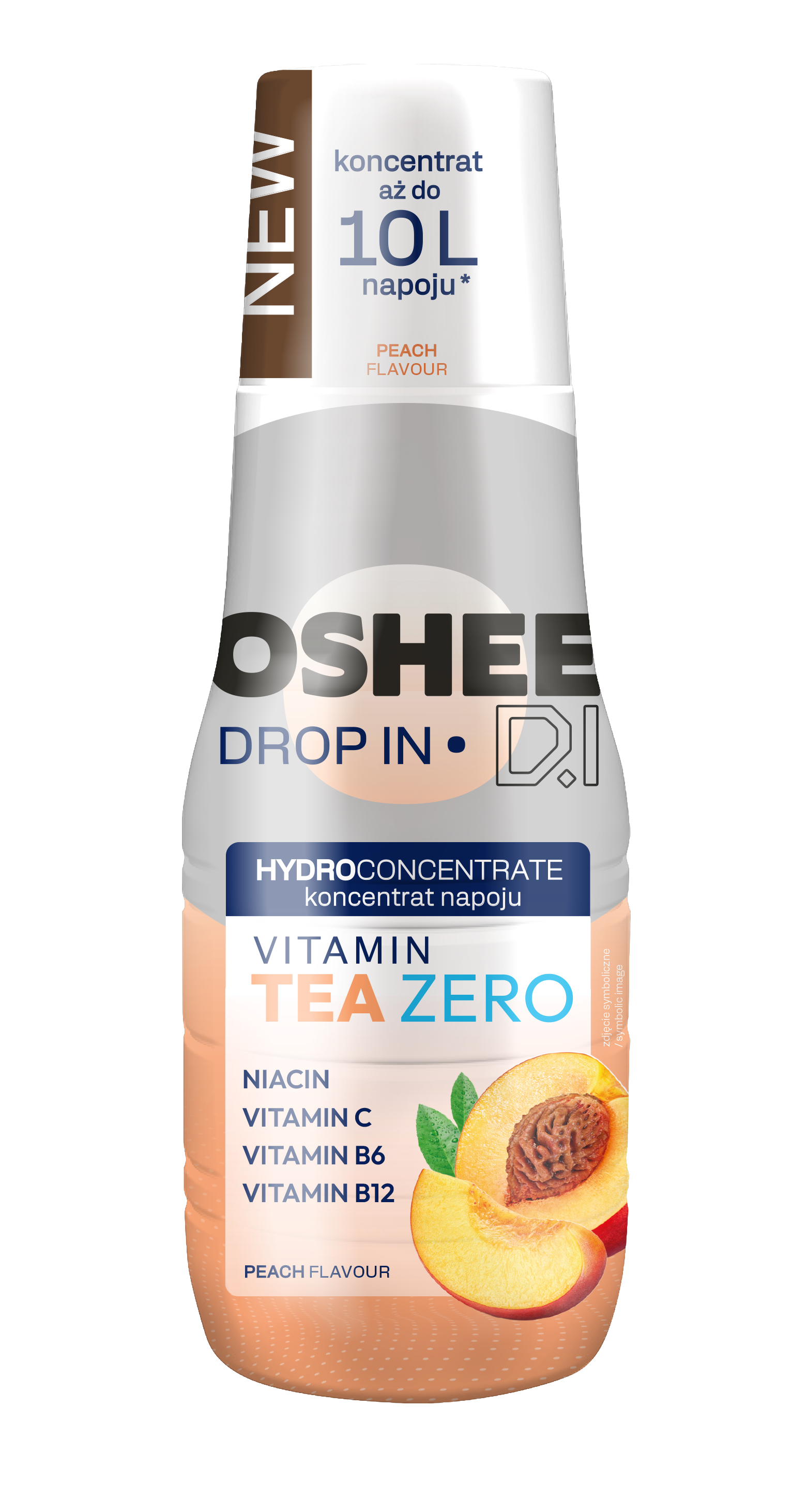 Oshee Drop In Hydroconcentrate Vitamin Tea Brzoskwinia Zero 500 Ml