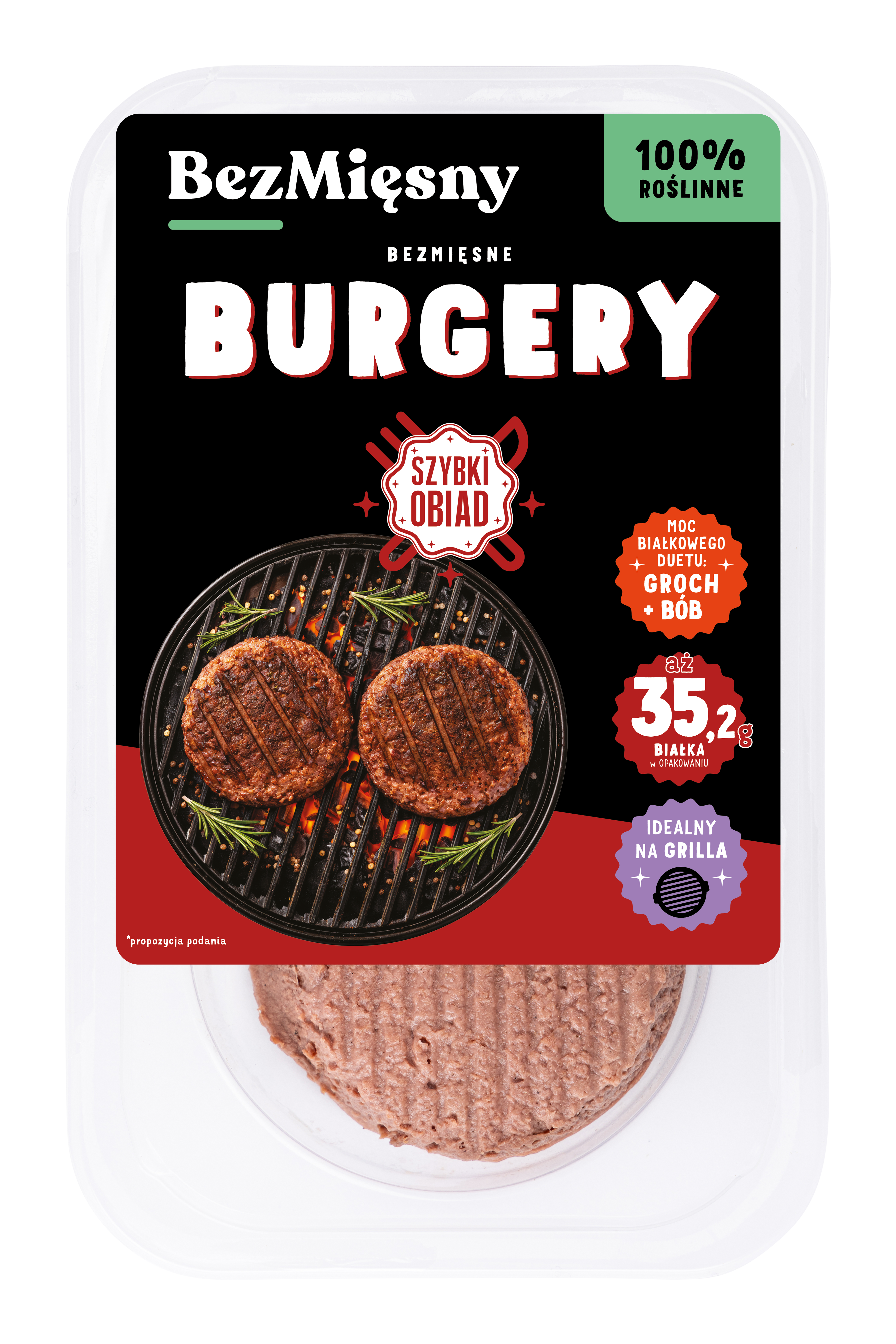Bezmięsne Burgery 220G