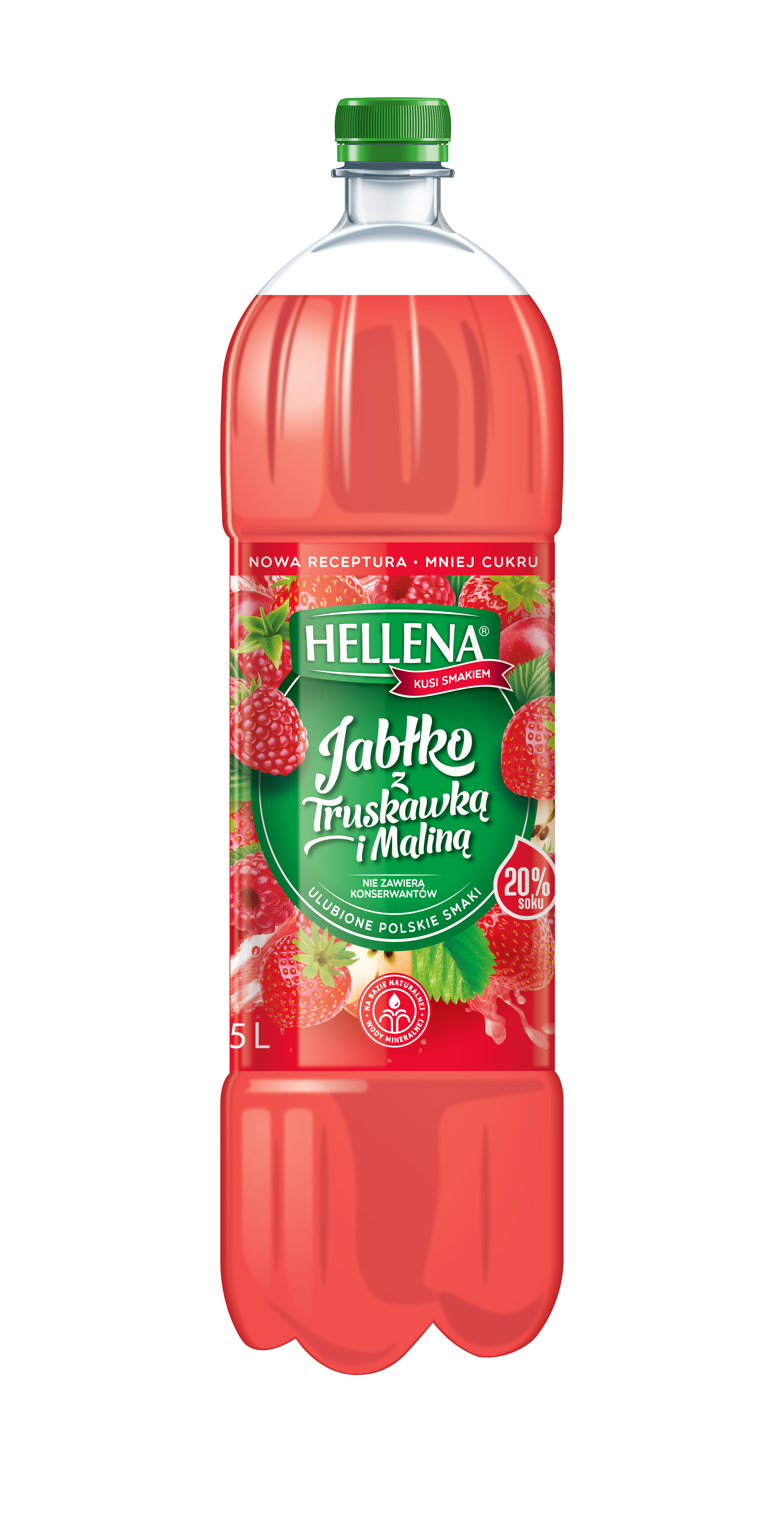 Hellena Napój Niegazowany Jabłko Z Truskawką I Maliną 1,75 L