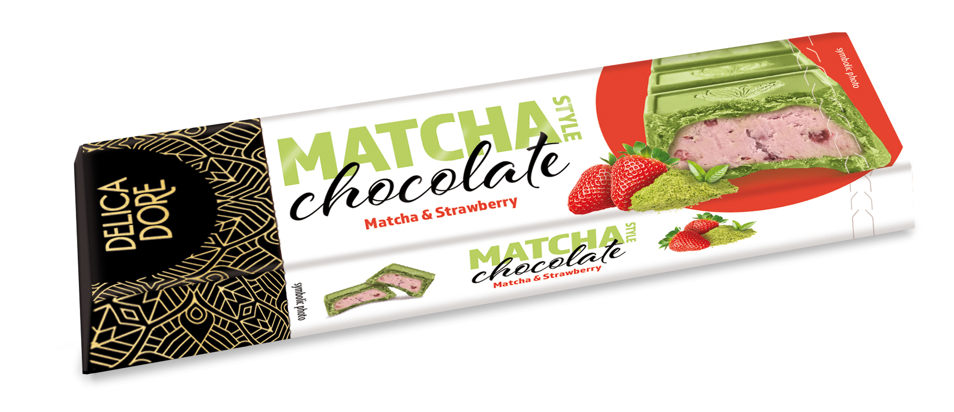 Delicadore Matcha Style White Jogurt-Truskawka 74G
