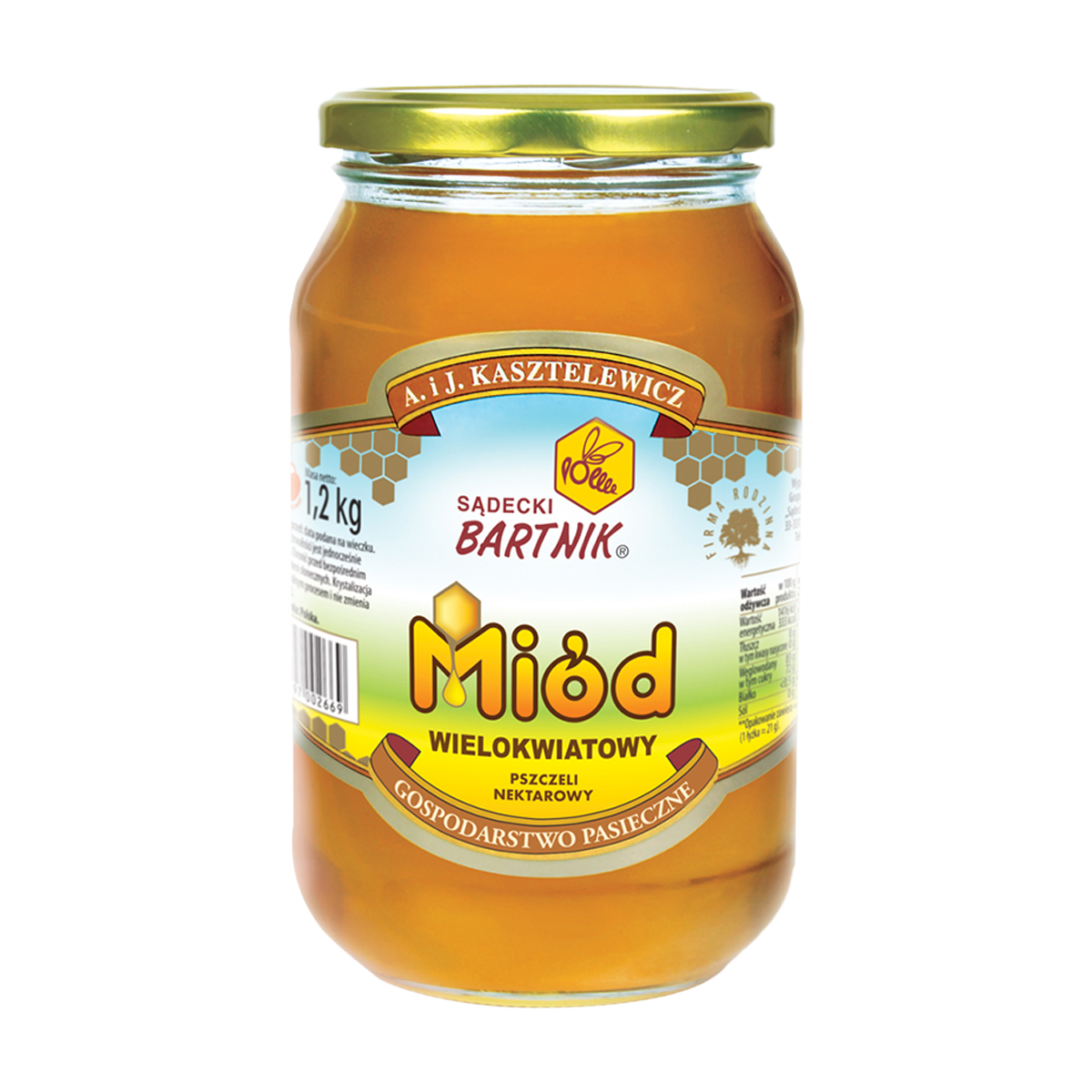 Sądecki Bartnik Miód Wielokwiatowy 1200G