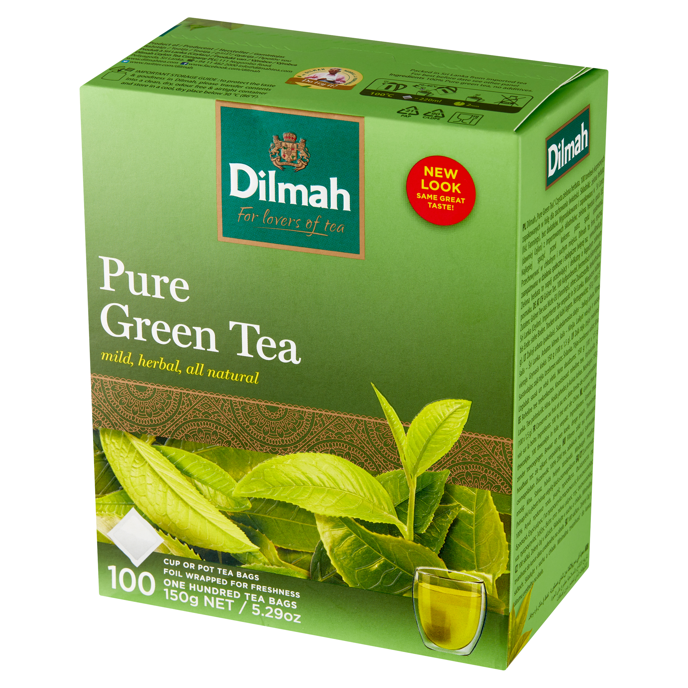 Dilmah Pure Green Tea 100X1,5 G