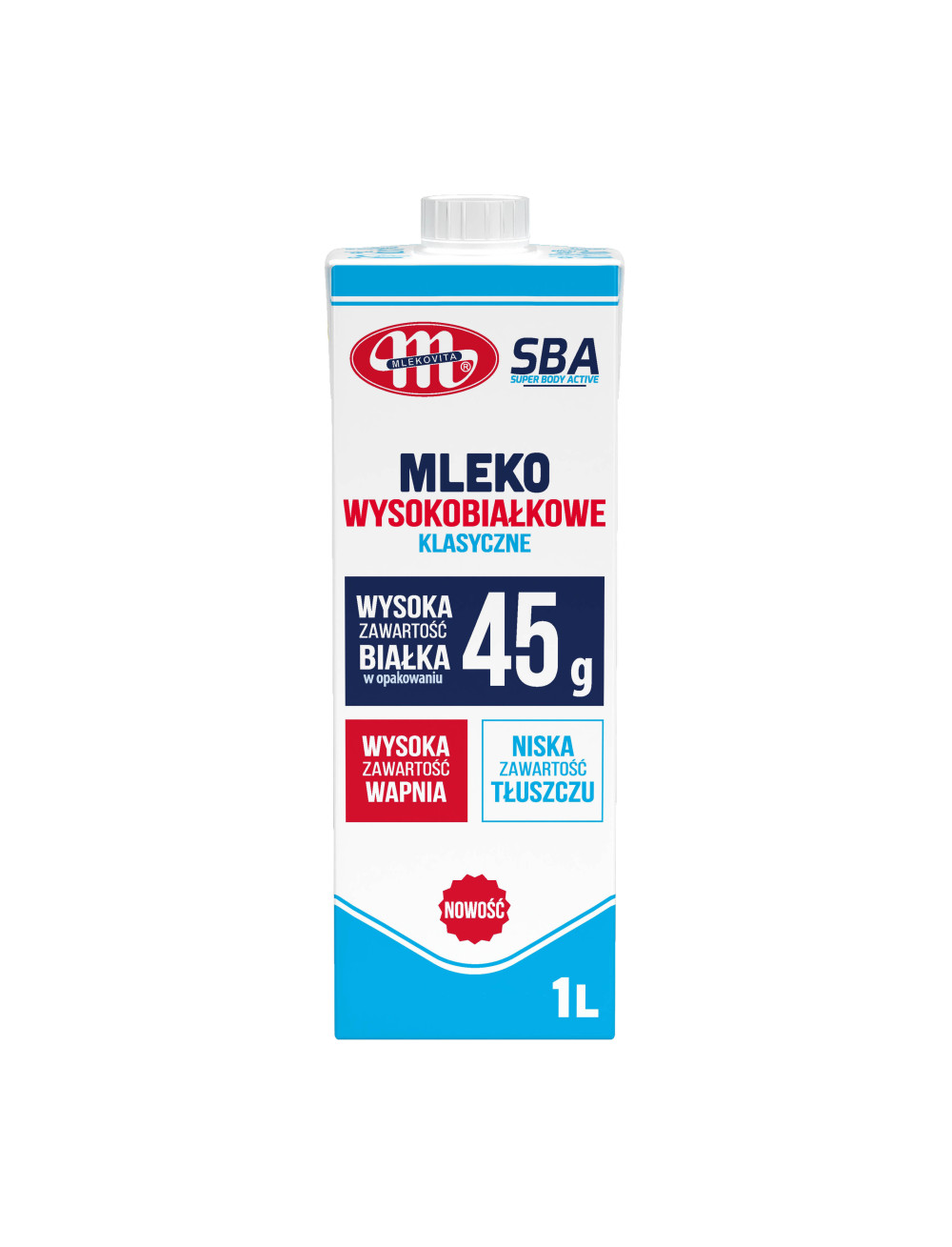 Mlekovita Sba Mleko Wysokobiałkowe Klasyczne 1L