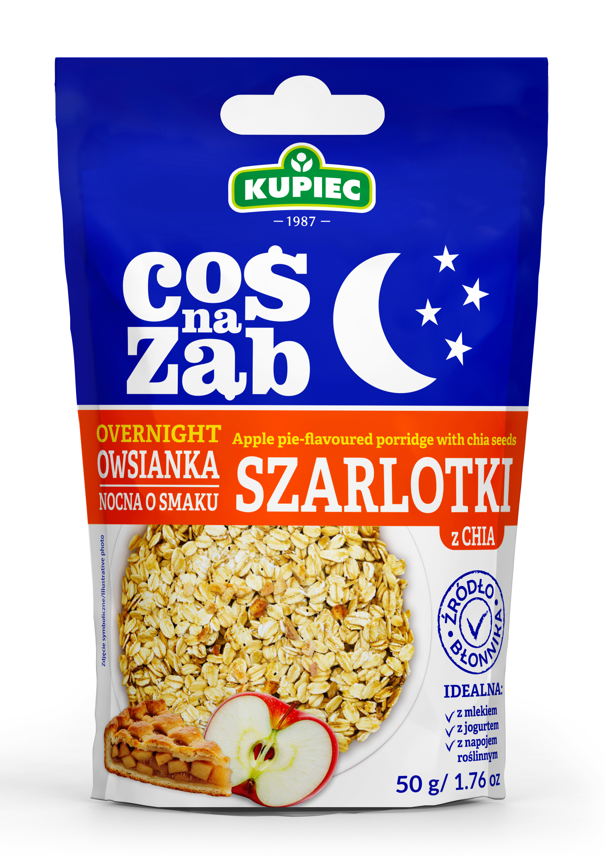 Kupiec Owsianka Nocna O Smaku Szarlotki Z Chia 50G