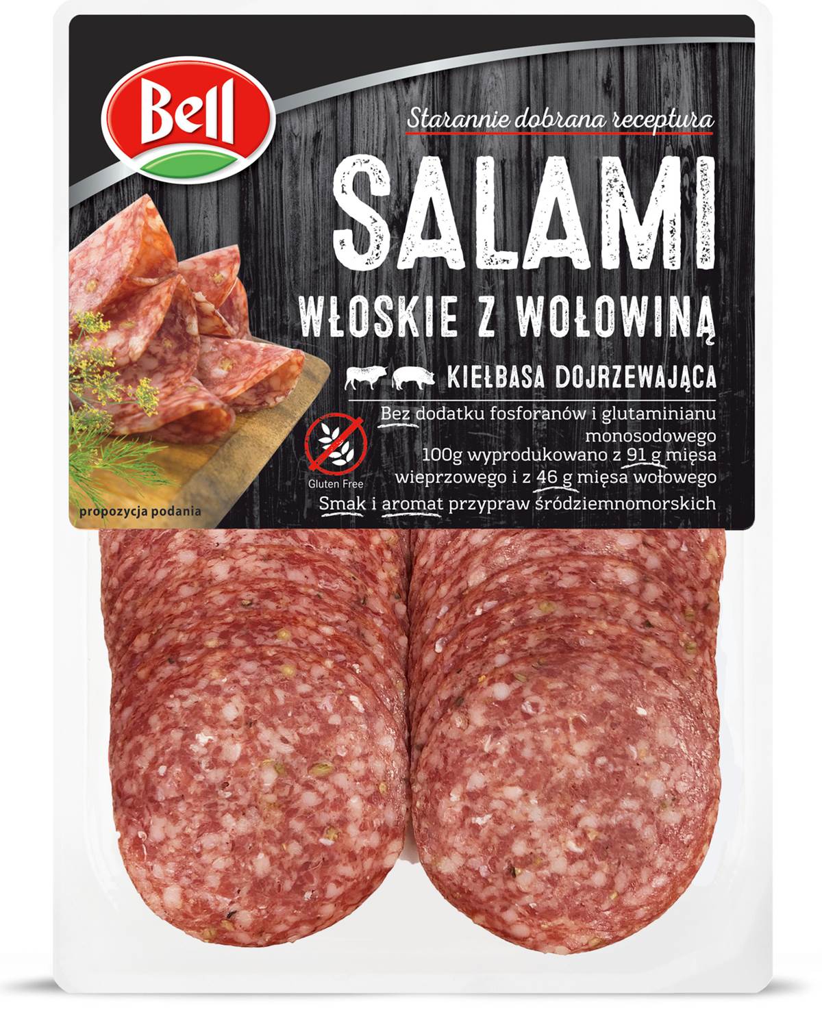 Salami Włoskie Z Wołowiną 80G