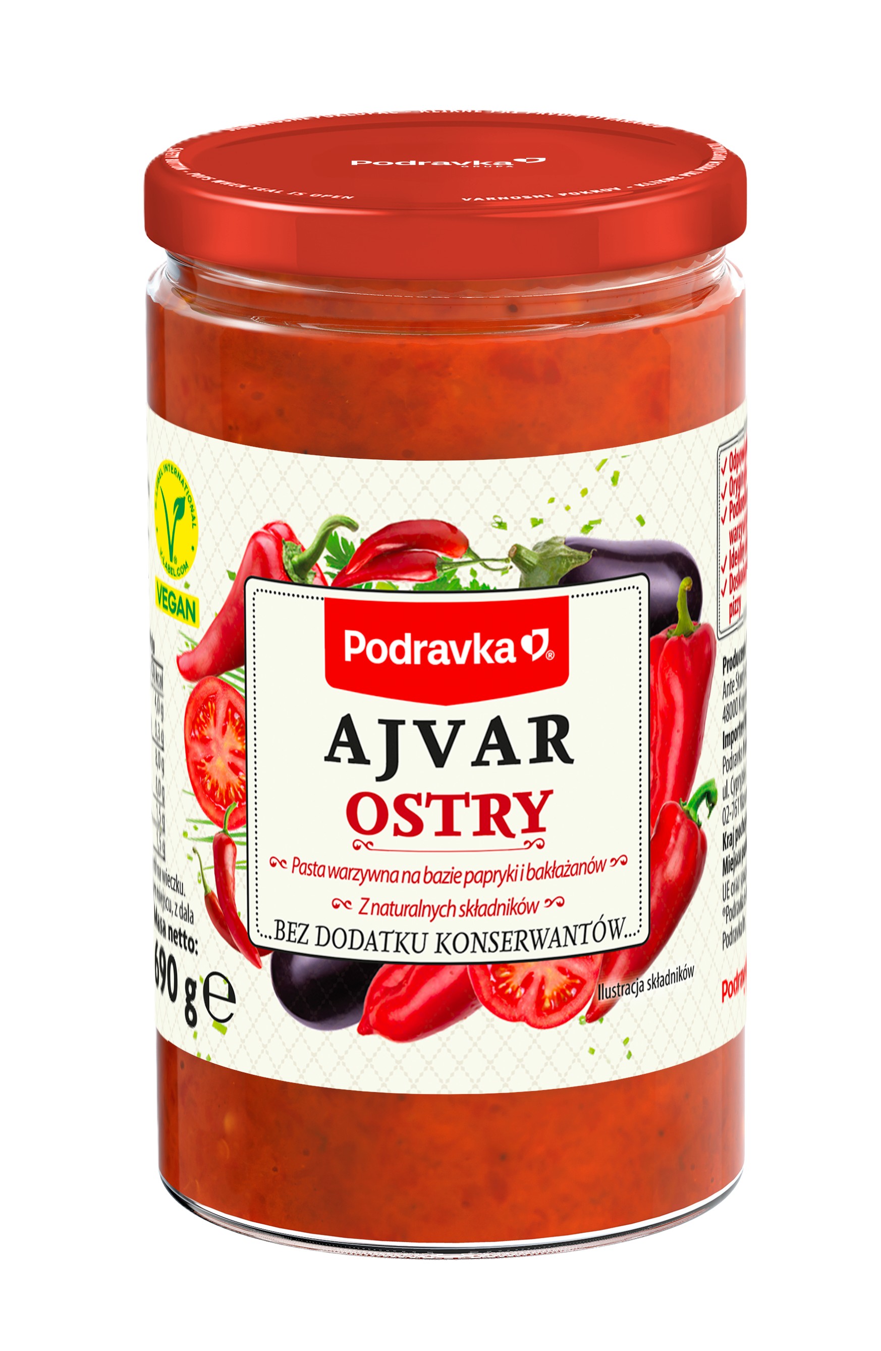 Podravka Ajvar Ostry 690G