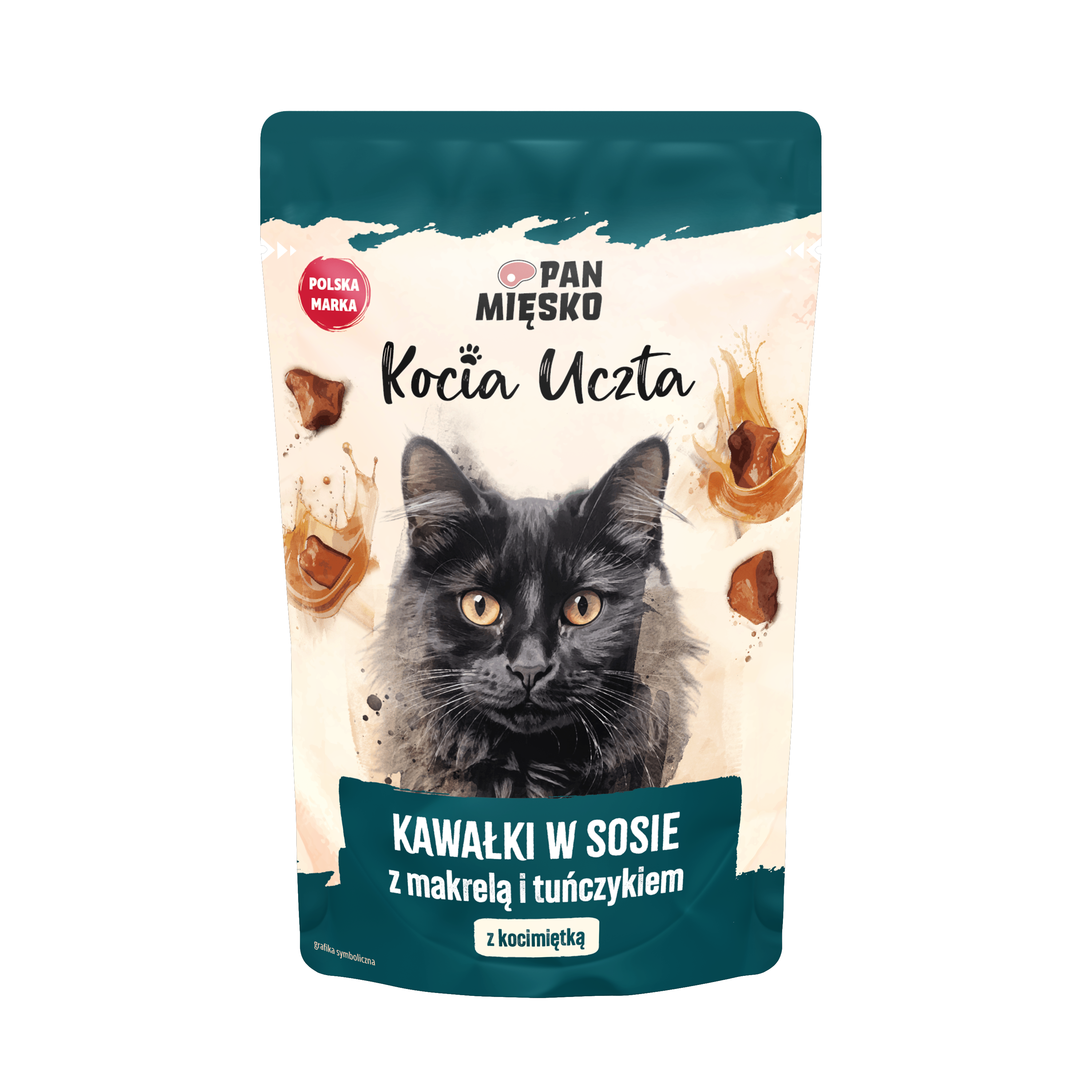 Pan Mięsko Kocia Uczta Kawałki W Sosie Z Makrelą I Tuńczykiem 85G