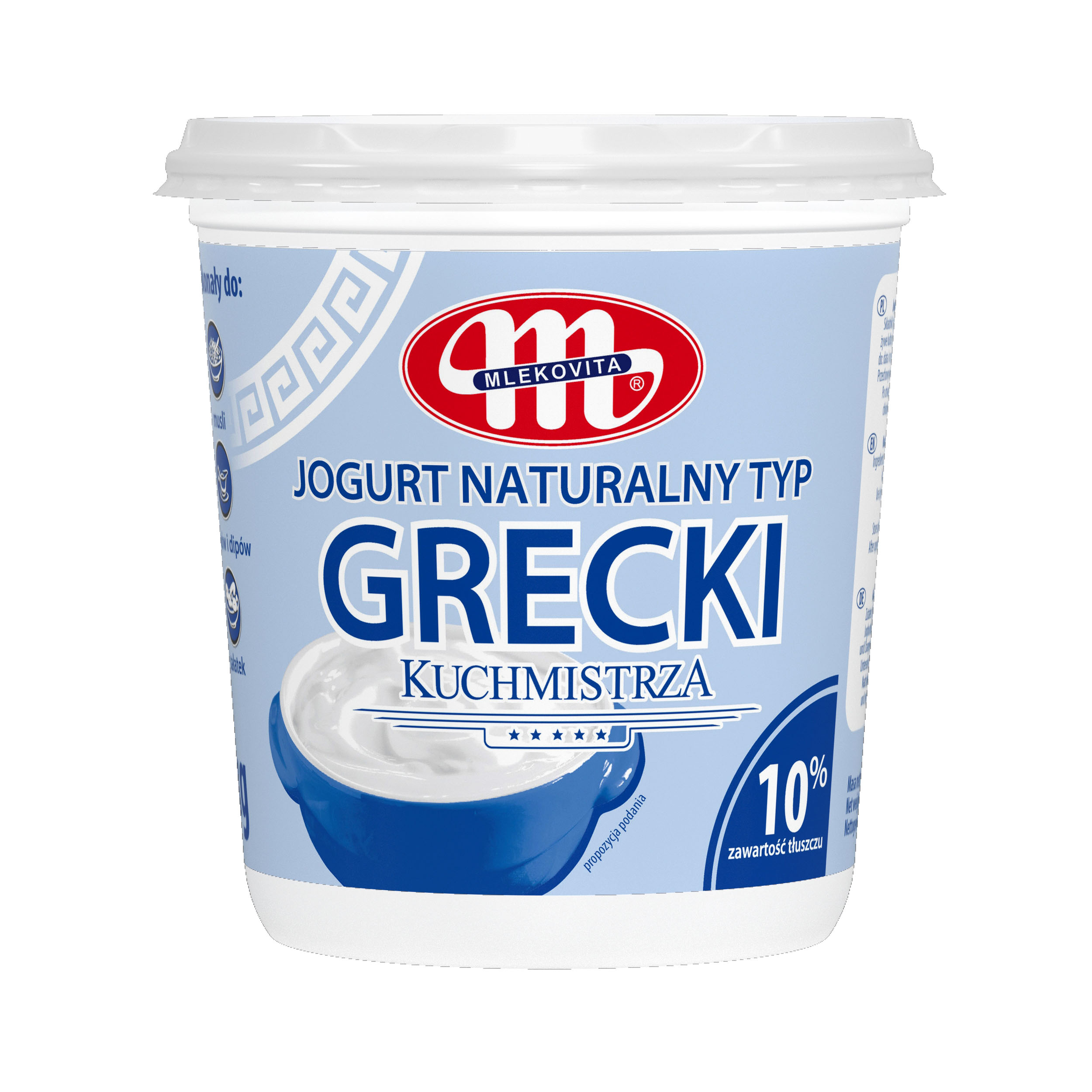 Mlekovita Jogurt Naturalny Typu Greckiego Kuchmistrza 10% Tł. 1Kg