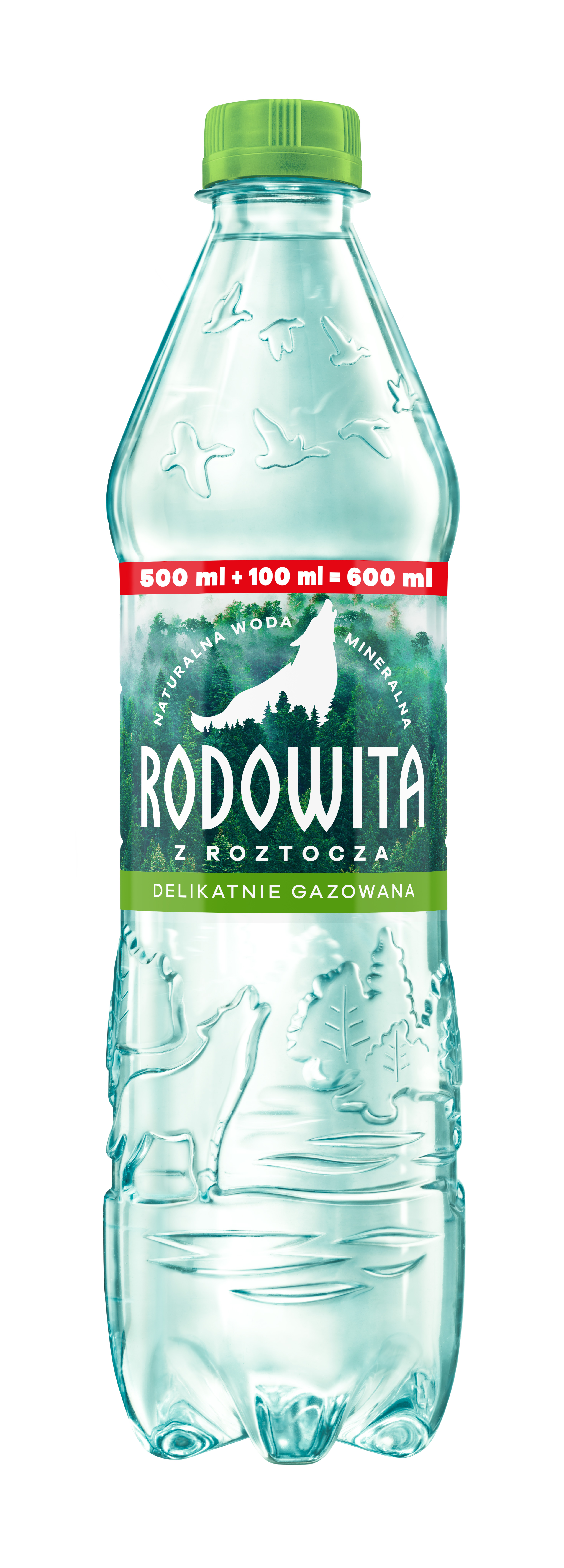 Rodowita Z Roztocza Naturalna Woda Mineralna Delikatnie Gazowana 0,6L System Kaucyjny