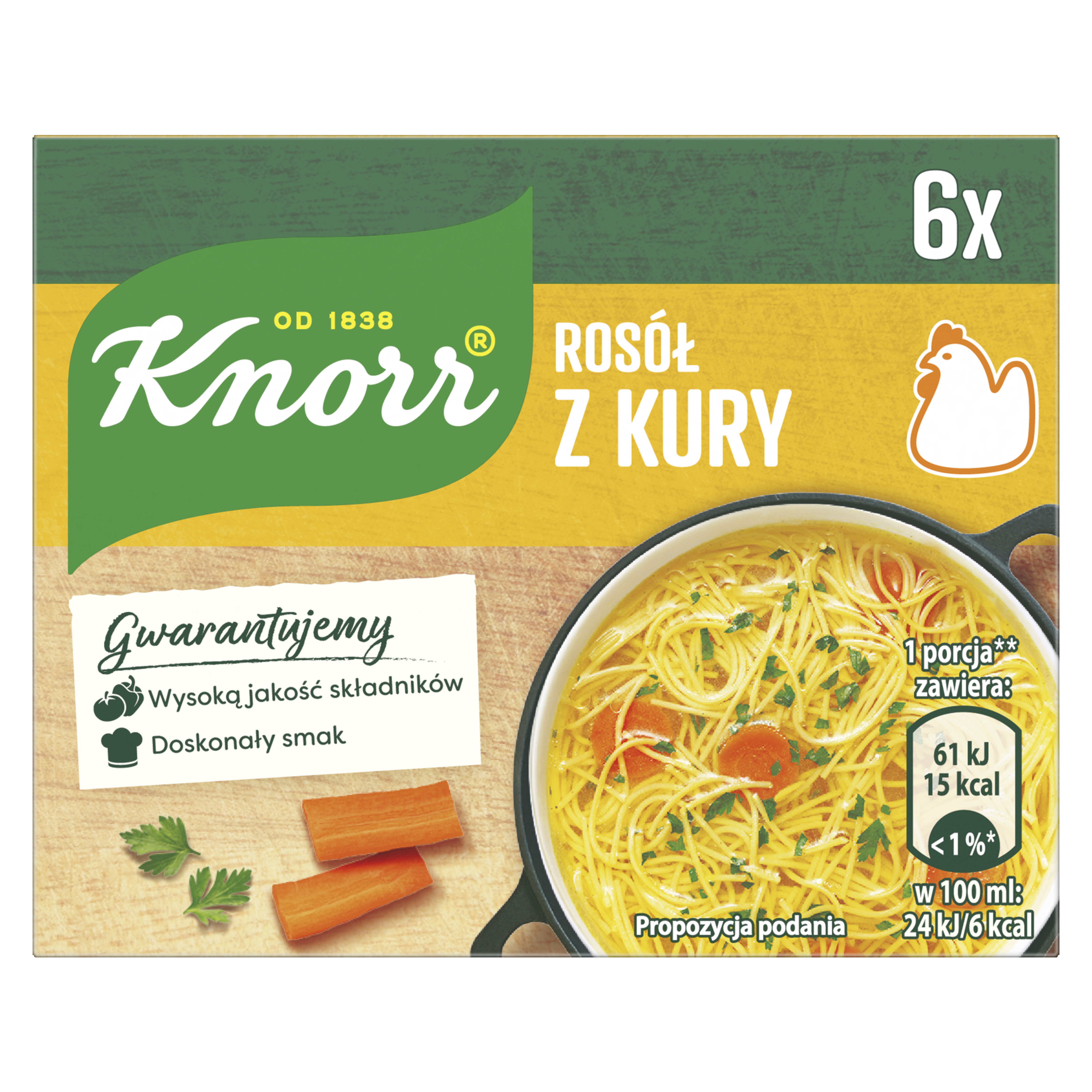 Knorr Rosół Z Kury 60 G (6 Kostek)