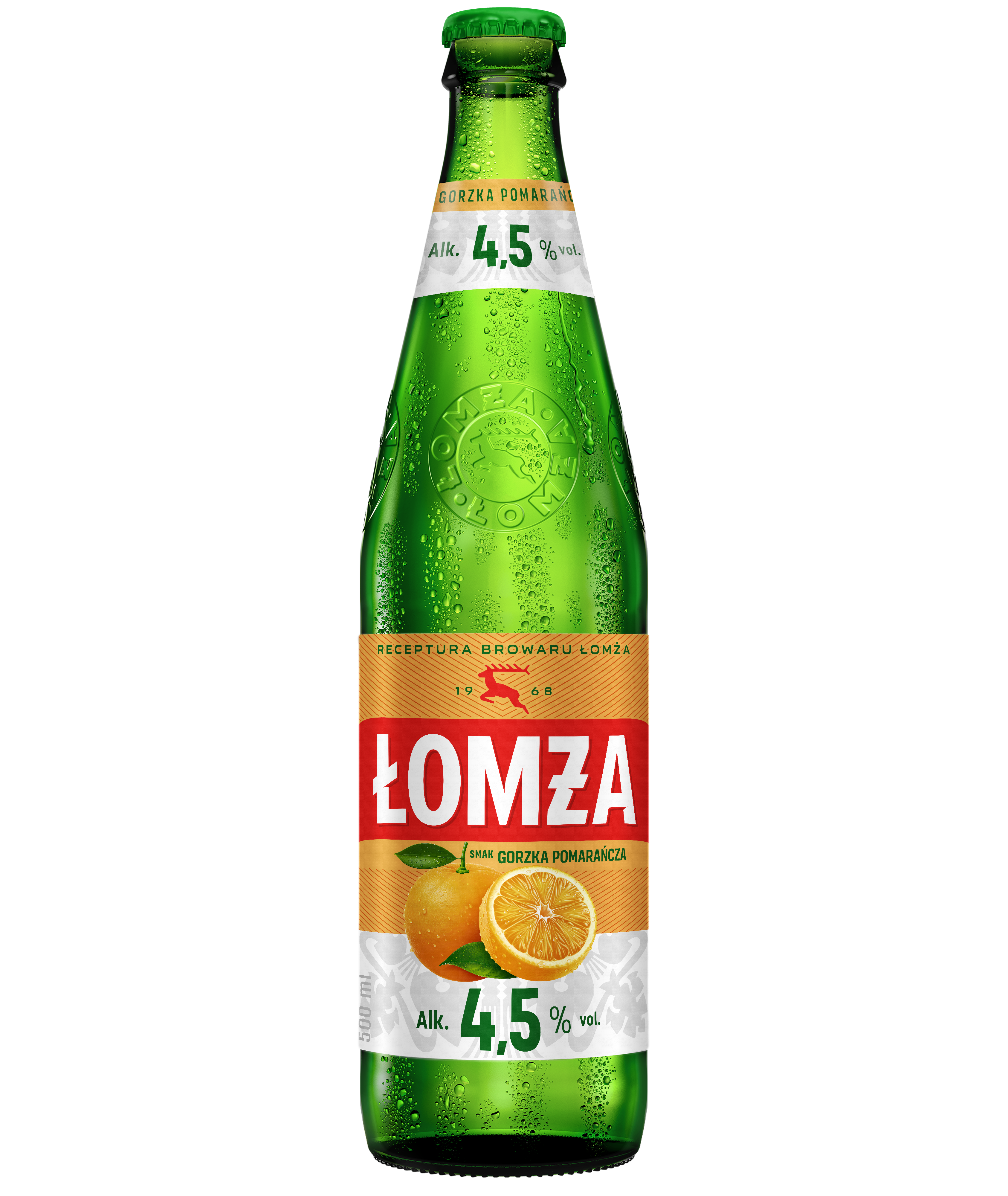 Łomża Gorzka Pomarańcza Butelka Bezzwrotna 500 Ml