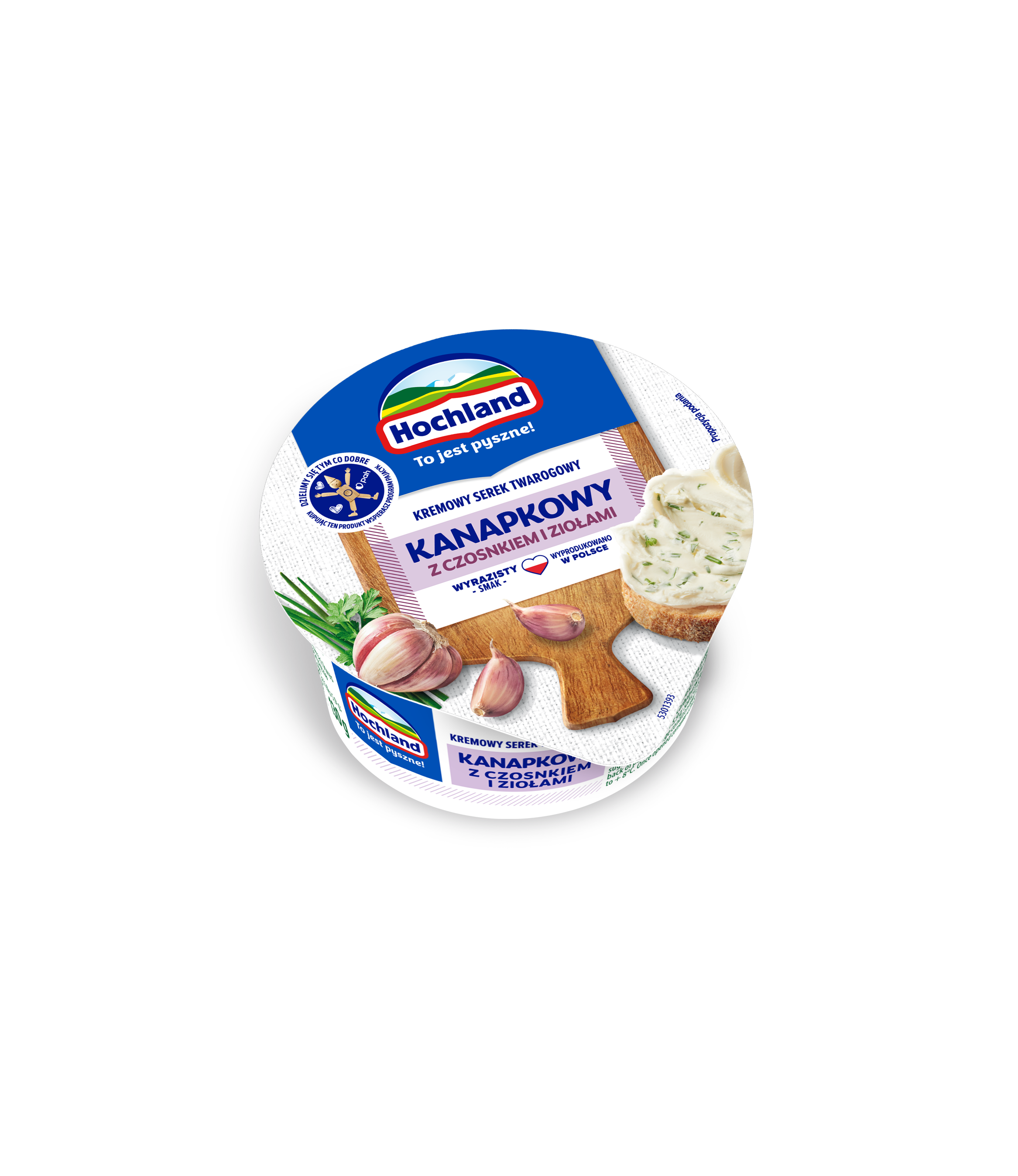 Hochland Kanapkowy Z Czosnkiem I Ziołami 130 G