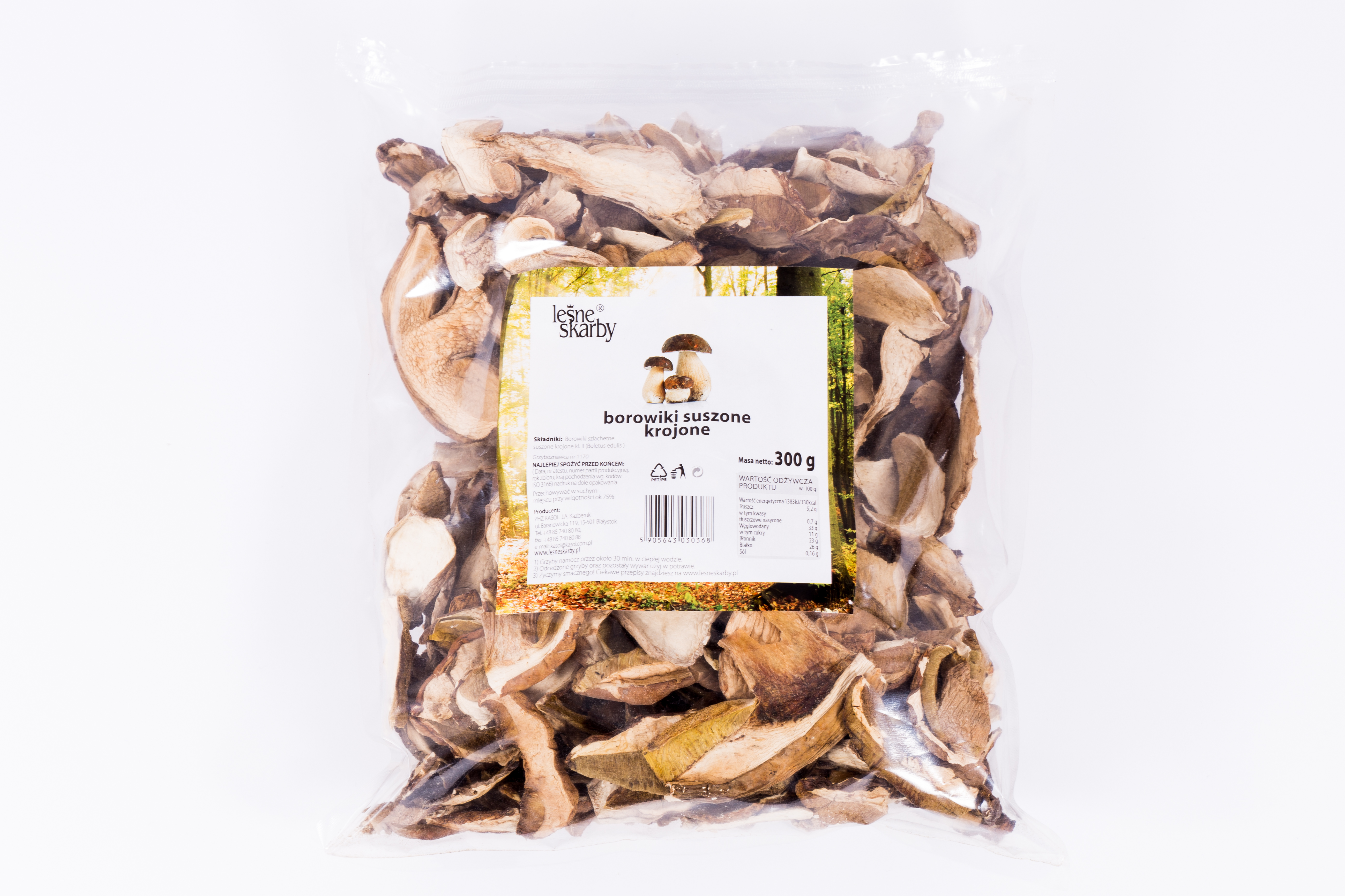 Kasol Borowik Suszony Krojony 300G Leśne Skarby