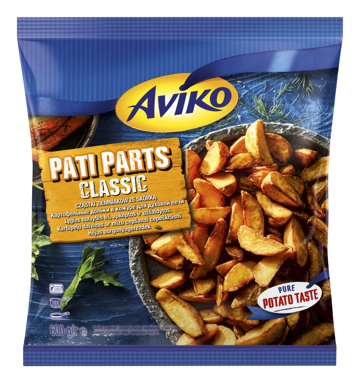 Aviko Pati Parts Cząstki Ziemniaka Ze Skórką 600G