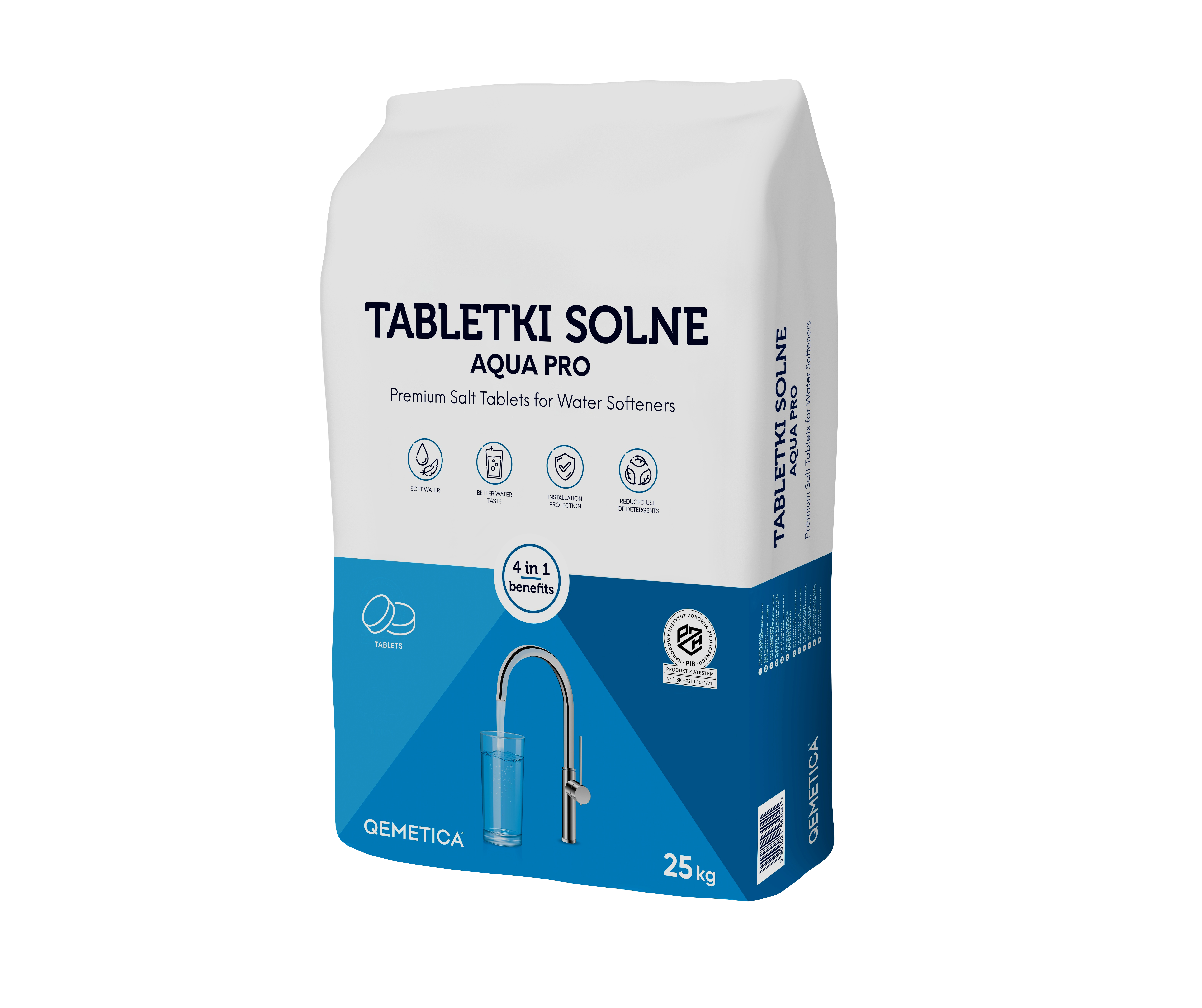 Tabletki Solne Do Zmiękczania Wody 25Kg Qemetica