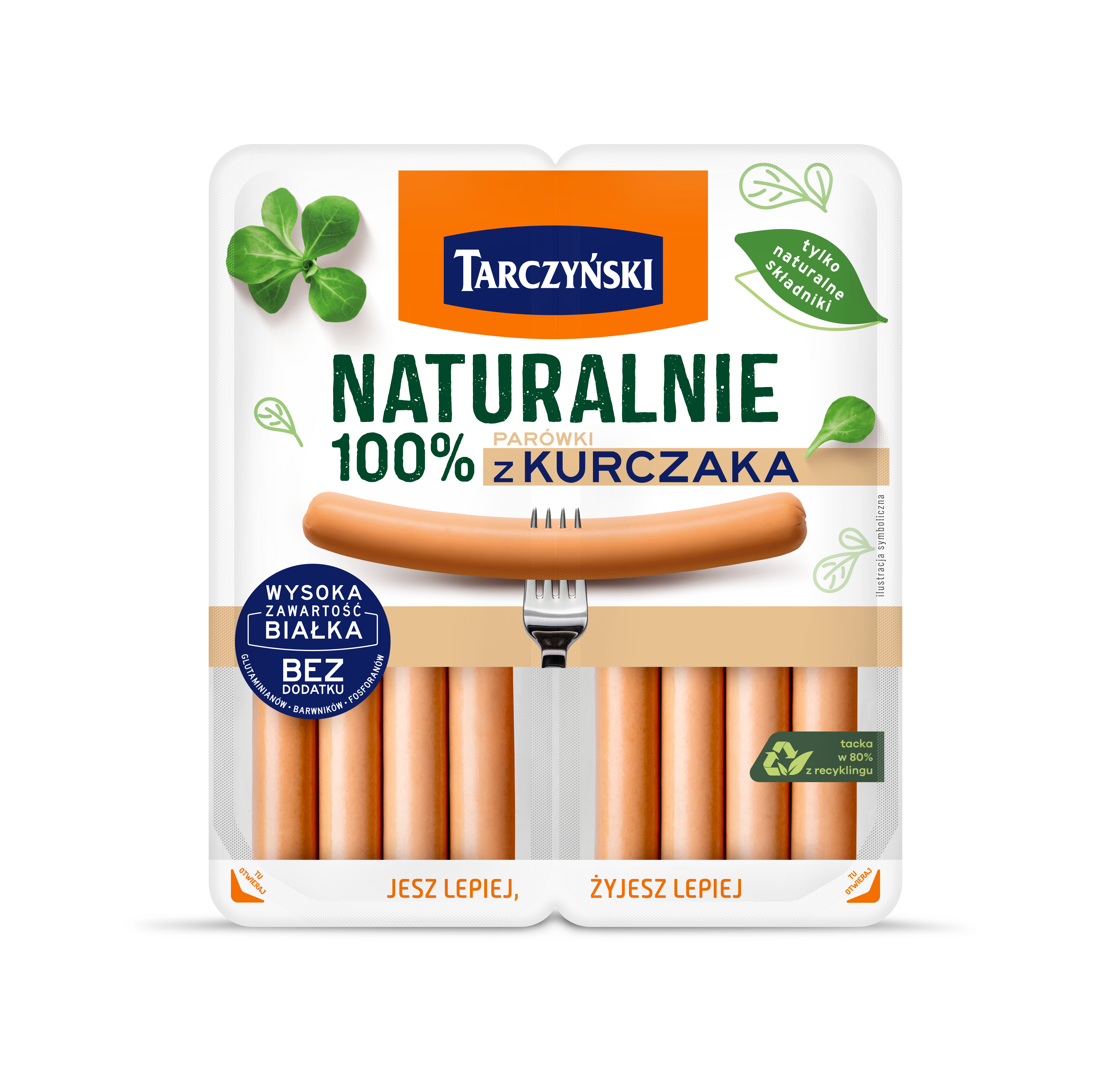 Naturalnie Parówki 100% Z Kurczaka 160 G Tarczyński