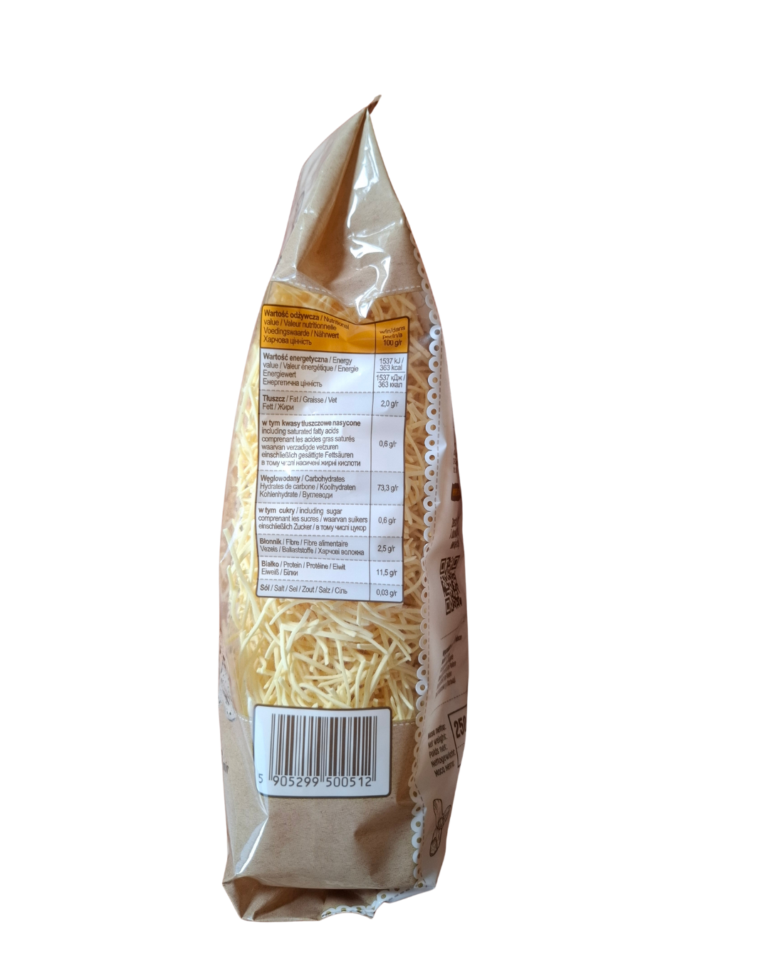 As Babuni Makaron Z 12 Jaj Przepiórczych Niteczki 250G