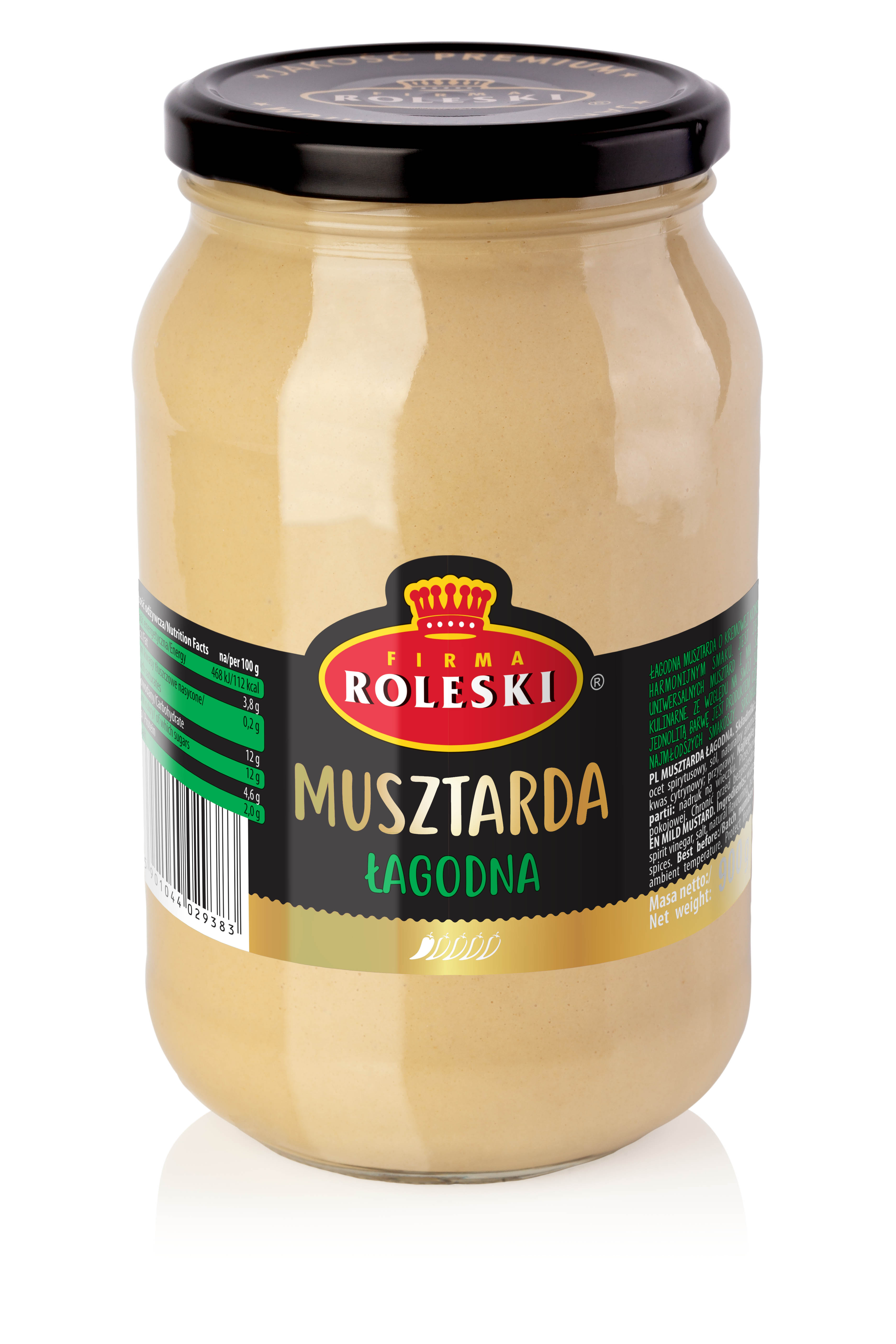 Roleski Musztarda Łagodna 900G