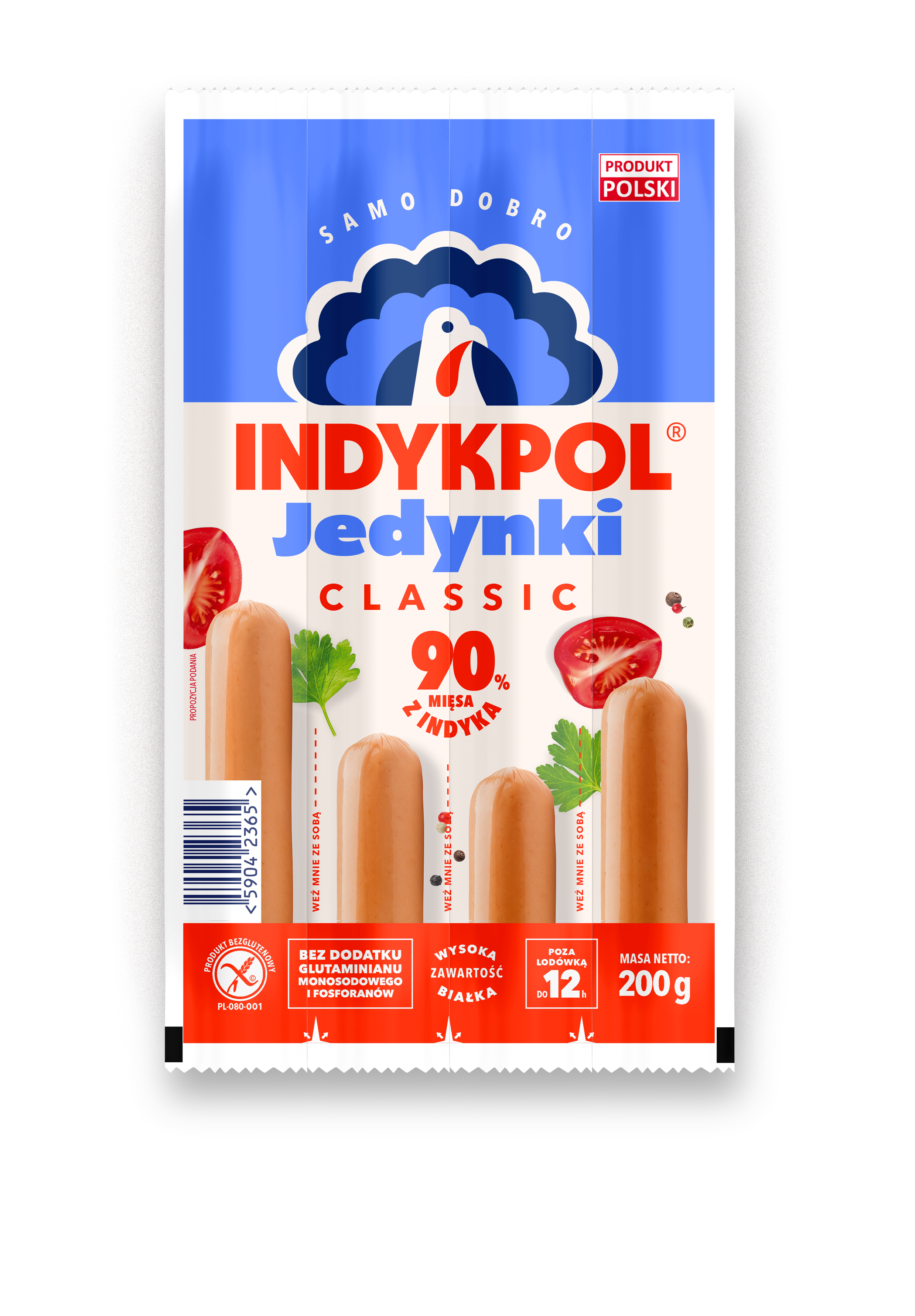 Parówki Jedynki 200 G Indykpol