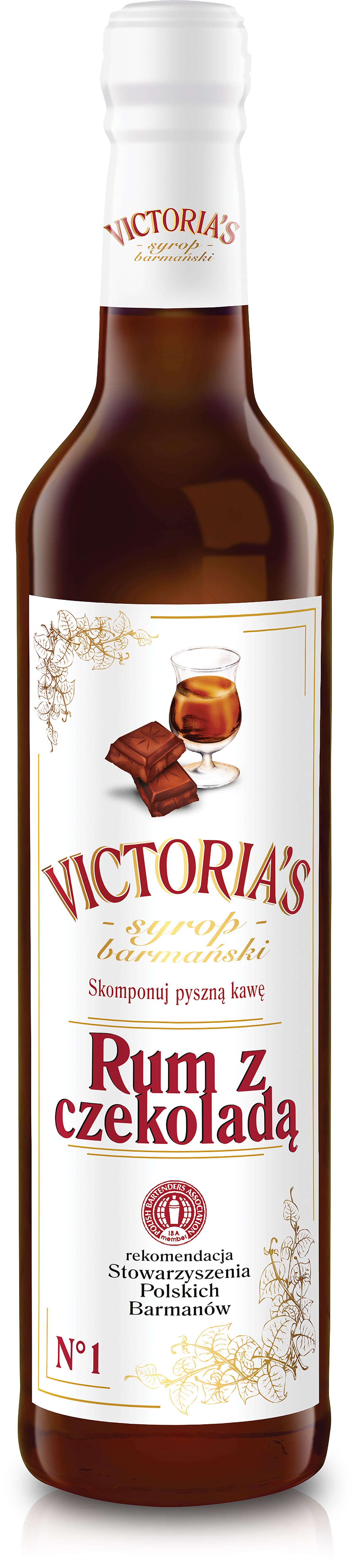 Syrop Barmański Rum Z Czekoladą 490 Ml Victoria'S