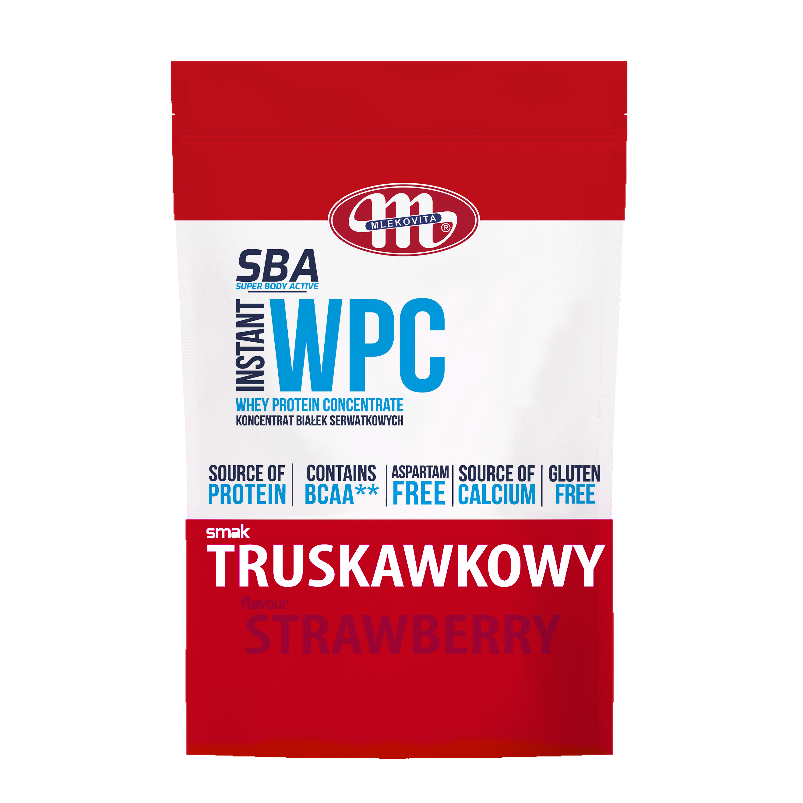 Mlekovita Sba Wpc Koncentrat Białek Serwatkowych Truskawkowy 700G