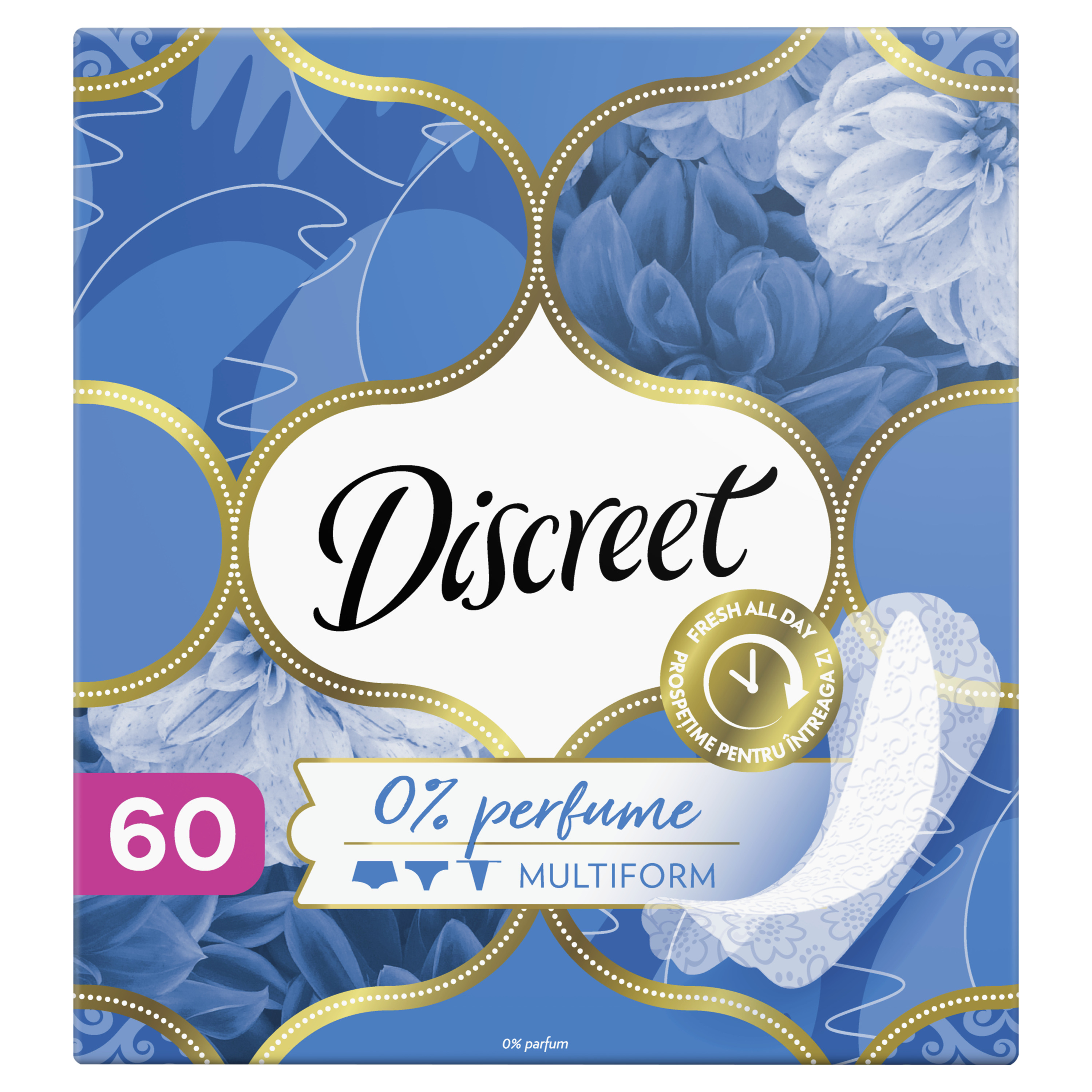 Discreet Air Multiform Oddychające Wkładki Higieniczne 60 Sztuk