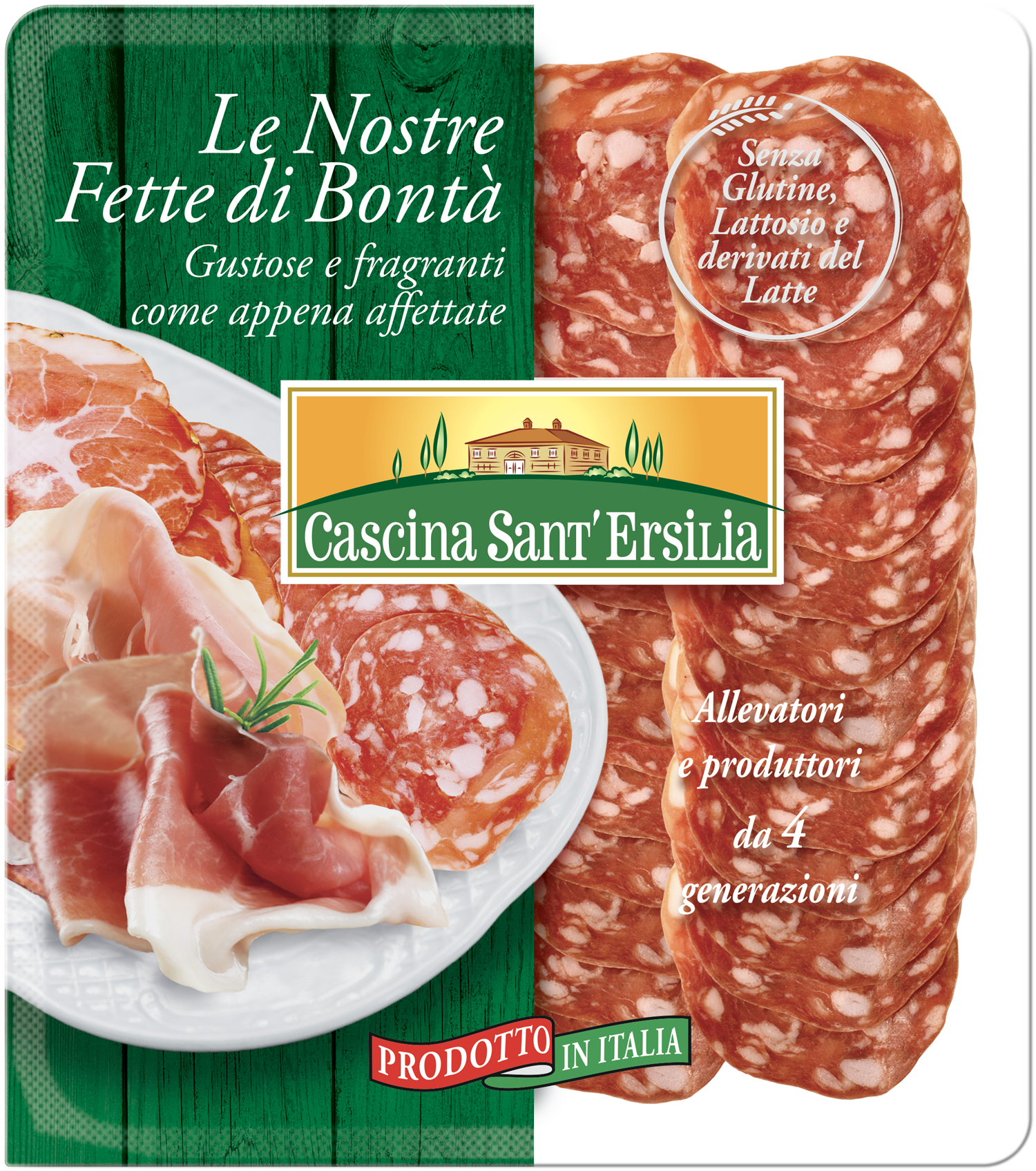 Salami Napoli Plastry 100G Cascina Sant'Ersilia