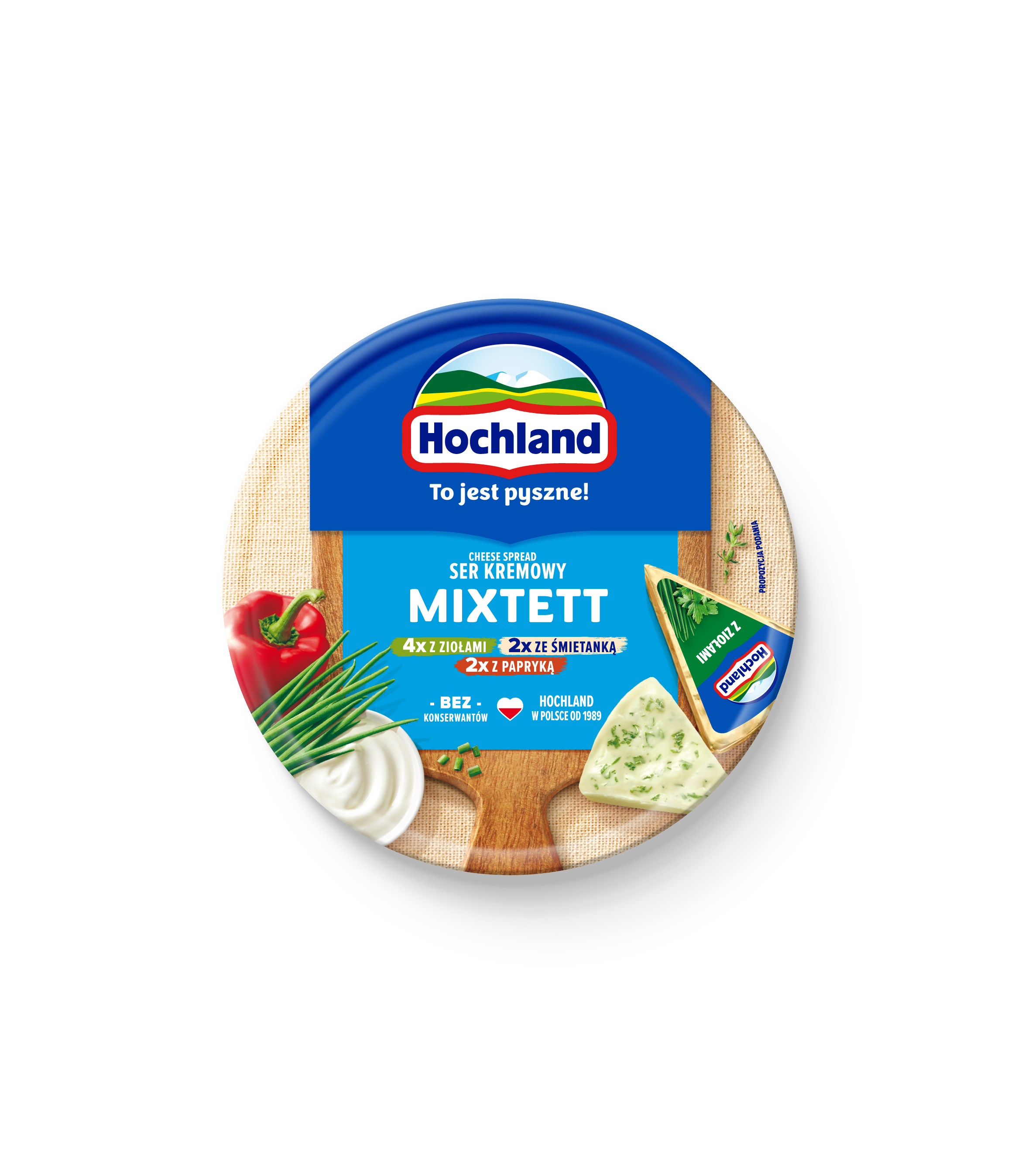 Hochland Mixtett Ser Kremowy Topiony W Trójkącikach 180 G