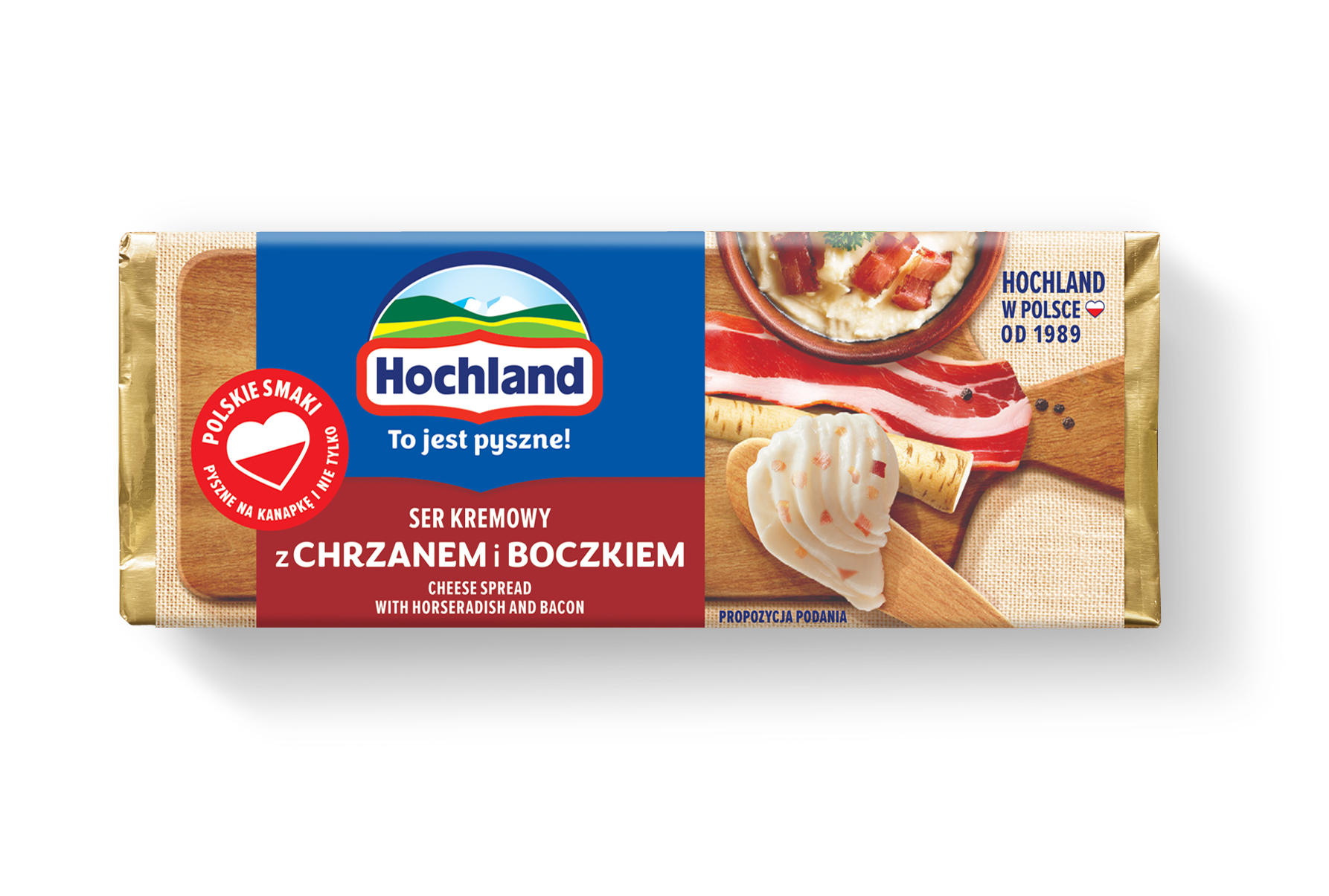 Hochland Ser Kremowy Z Chrzanem I Boczkiem 90G